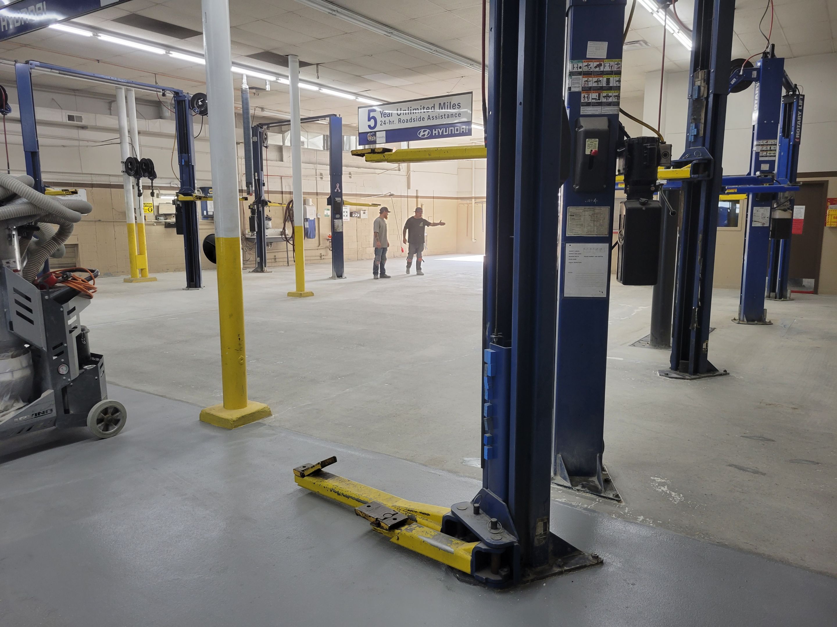 Commercial Floor Transformation using Penntek Shop Floor System by Croc Coatings, LLC