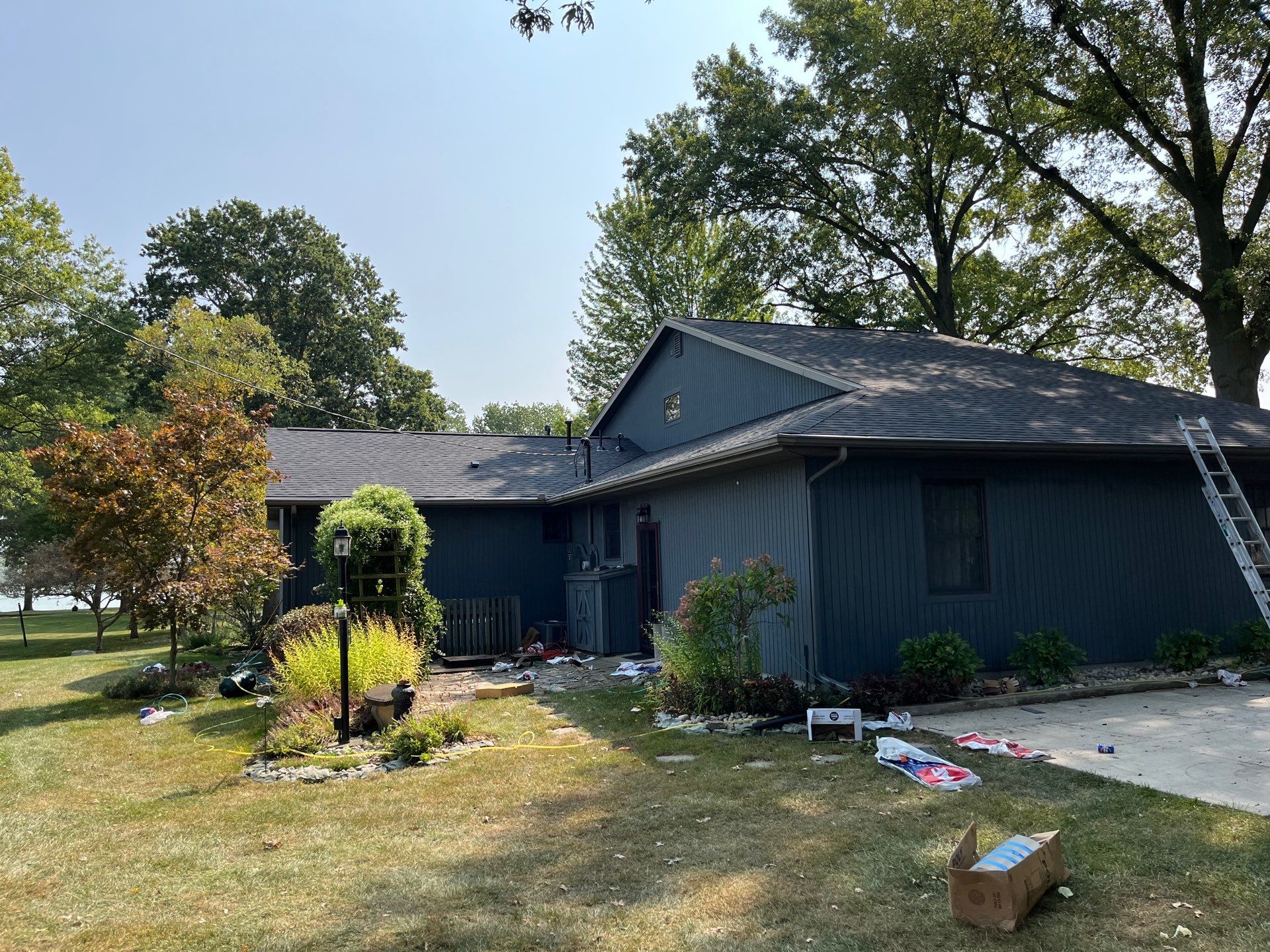 Residential Roofing Installation using GAF Timberline HDZ Charcoal by Nitro Roofing and Construction