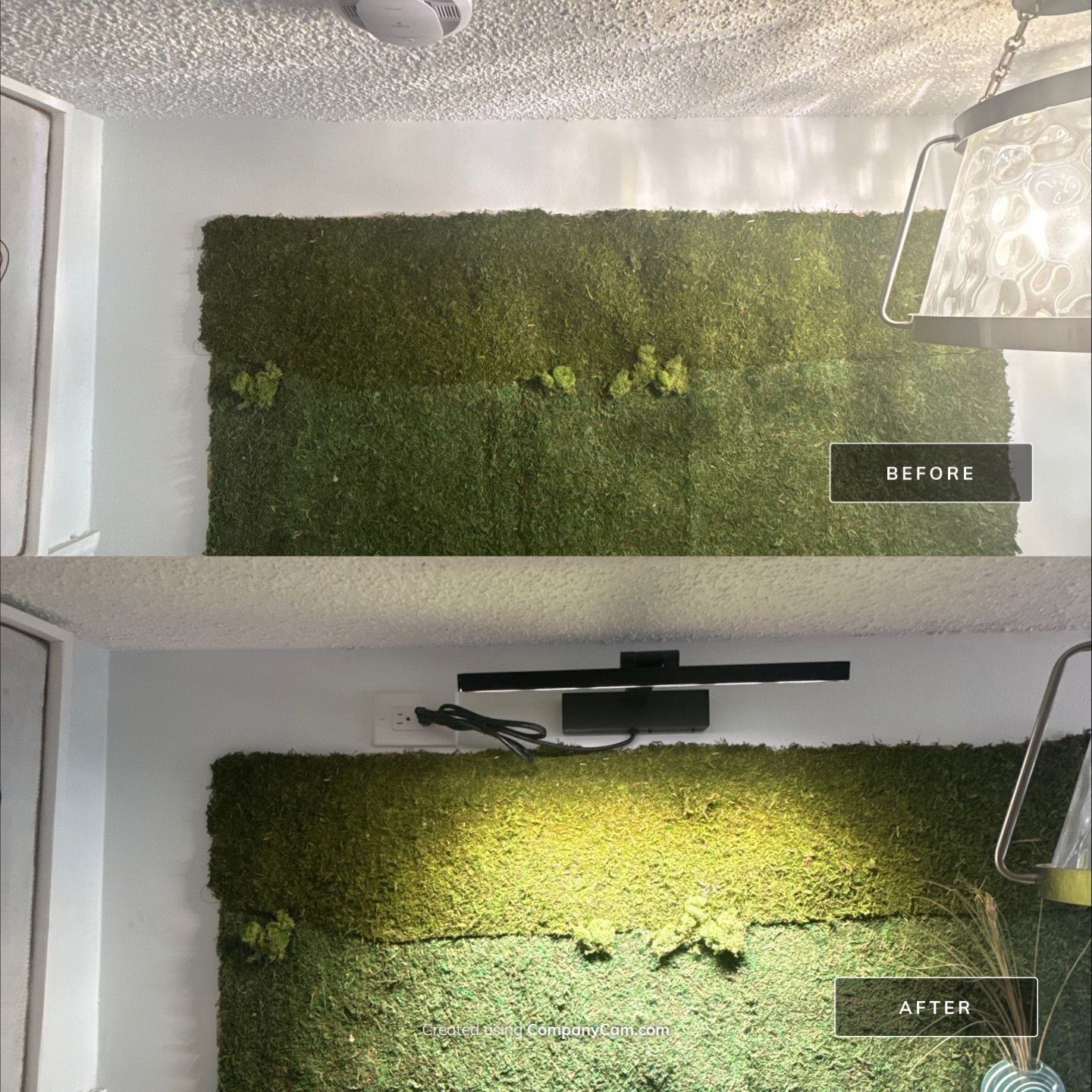 Custom Feature Wall Lighting | Light Fixture Upgrade by Spartan Home Pros