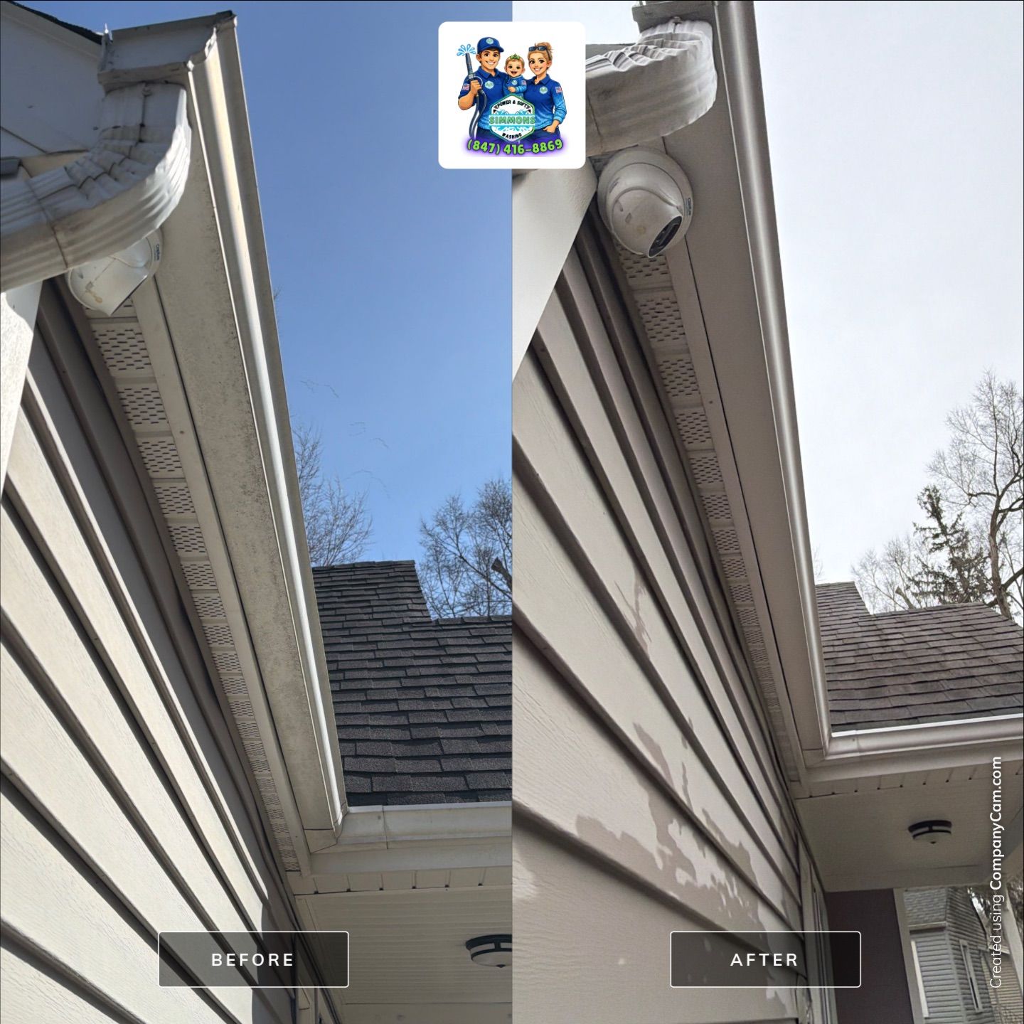 Project in Island Lake by Simmons Power & Soft Washing