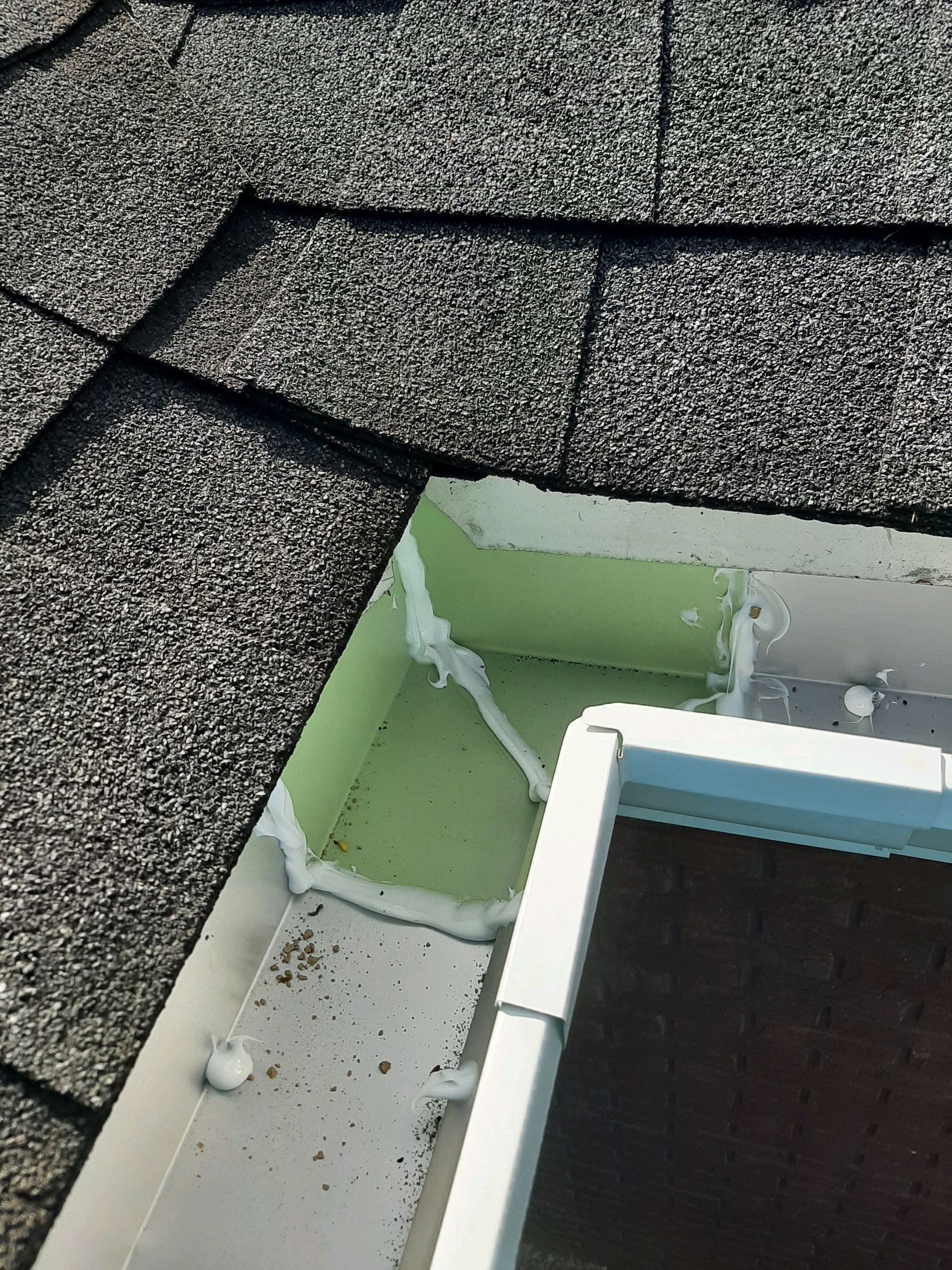Gutter Installation using White K-Style Seamless Gutters by Gutter Professors