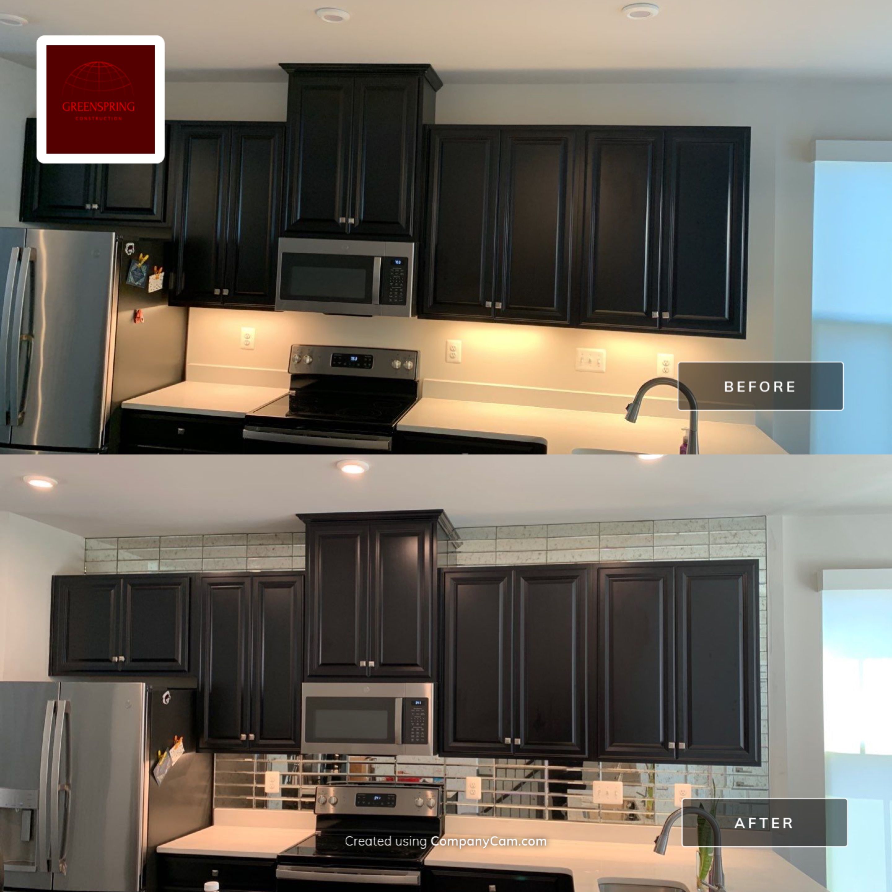 Kitchen and Bathroom Backsplash Installation by Greenspring Construction Services