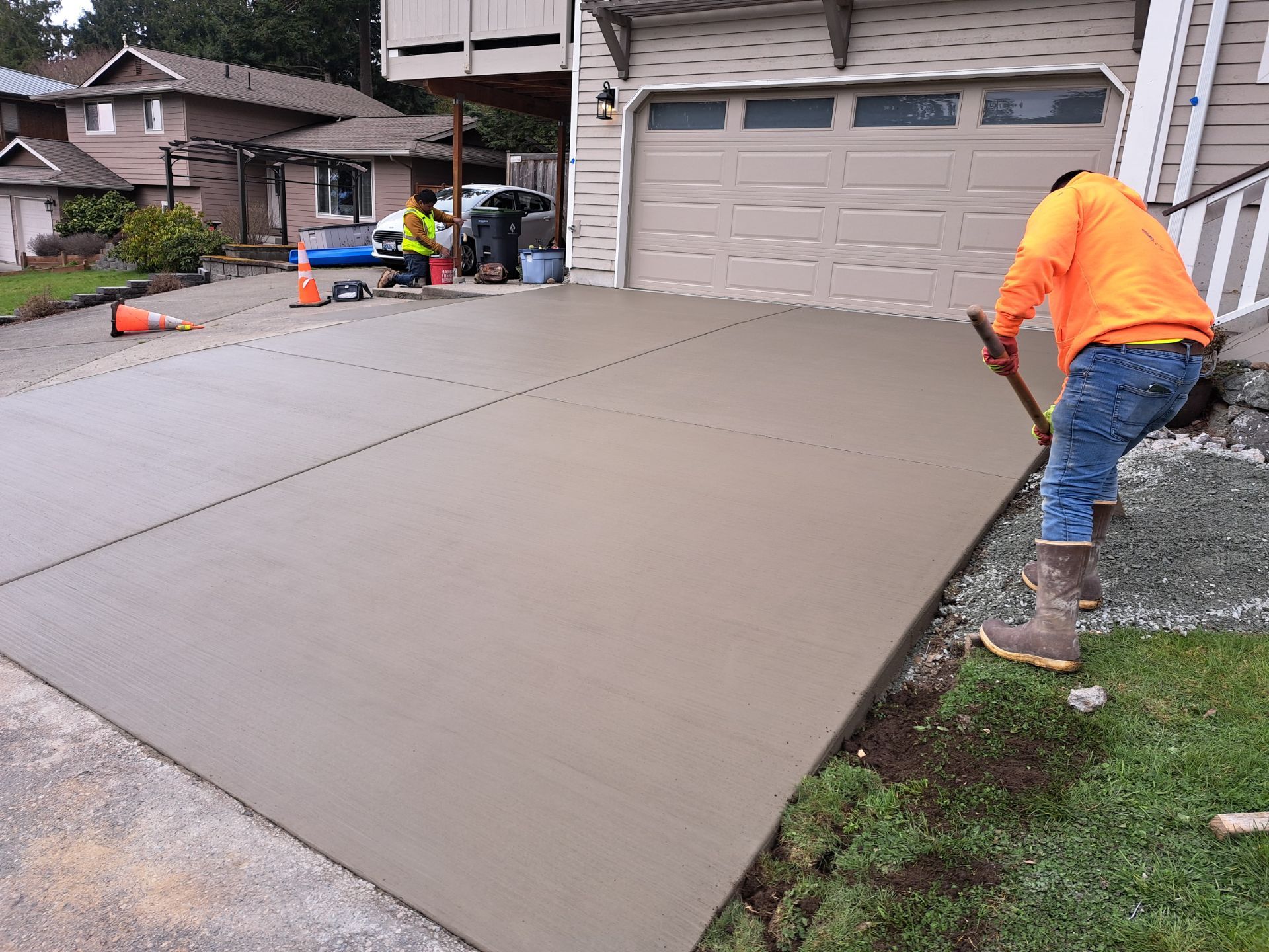 Concrete Driveway Renovation | Freeland  by Jireh Asphalt & Concrete Inc 