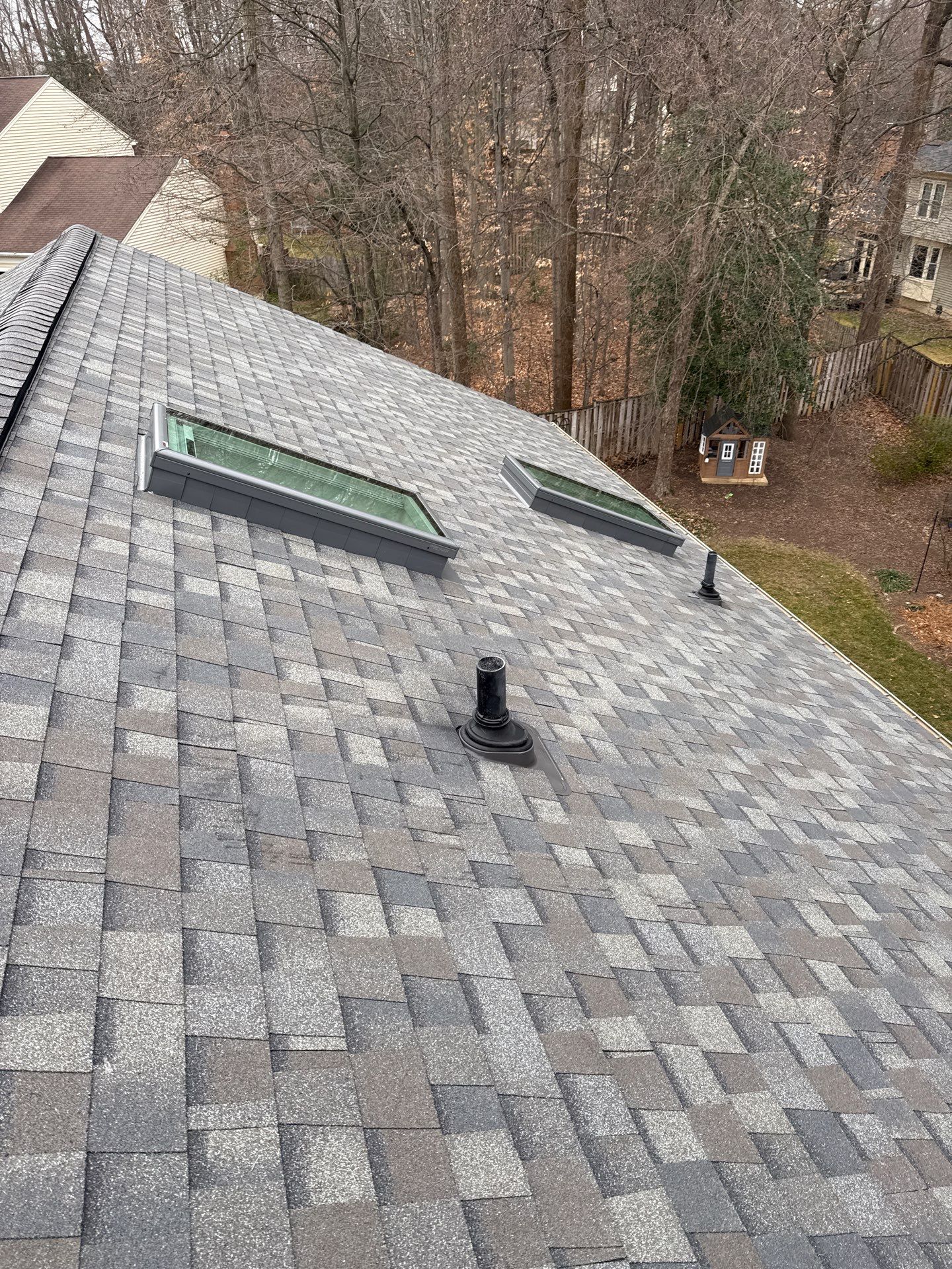 Fairfax Station :Residential Roof Replacement with CertainTeed Landmark Pro in Max Def Drift Wood  by RM Banning, Inc.