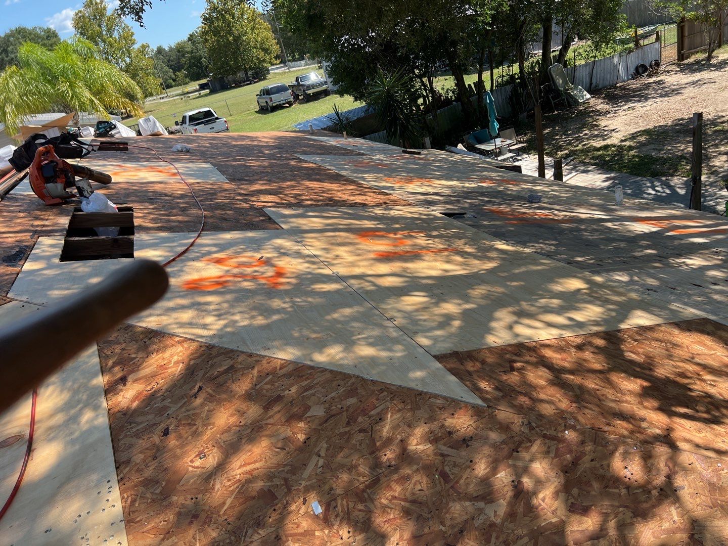 Residential Roofing Installation using 26 GA Rib Panel Galvalume by 1st Class Roofing, Inc.