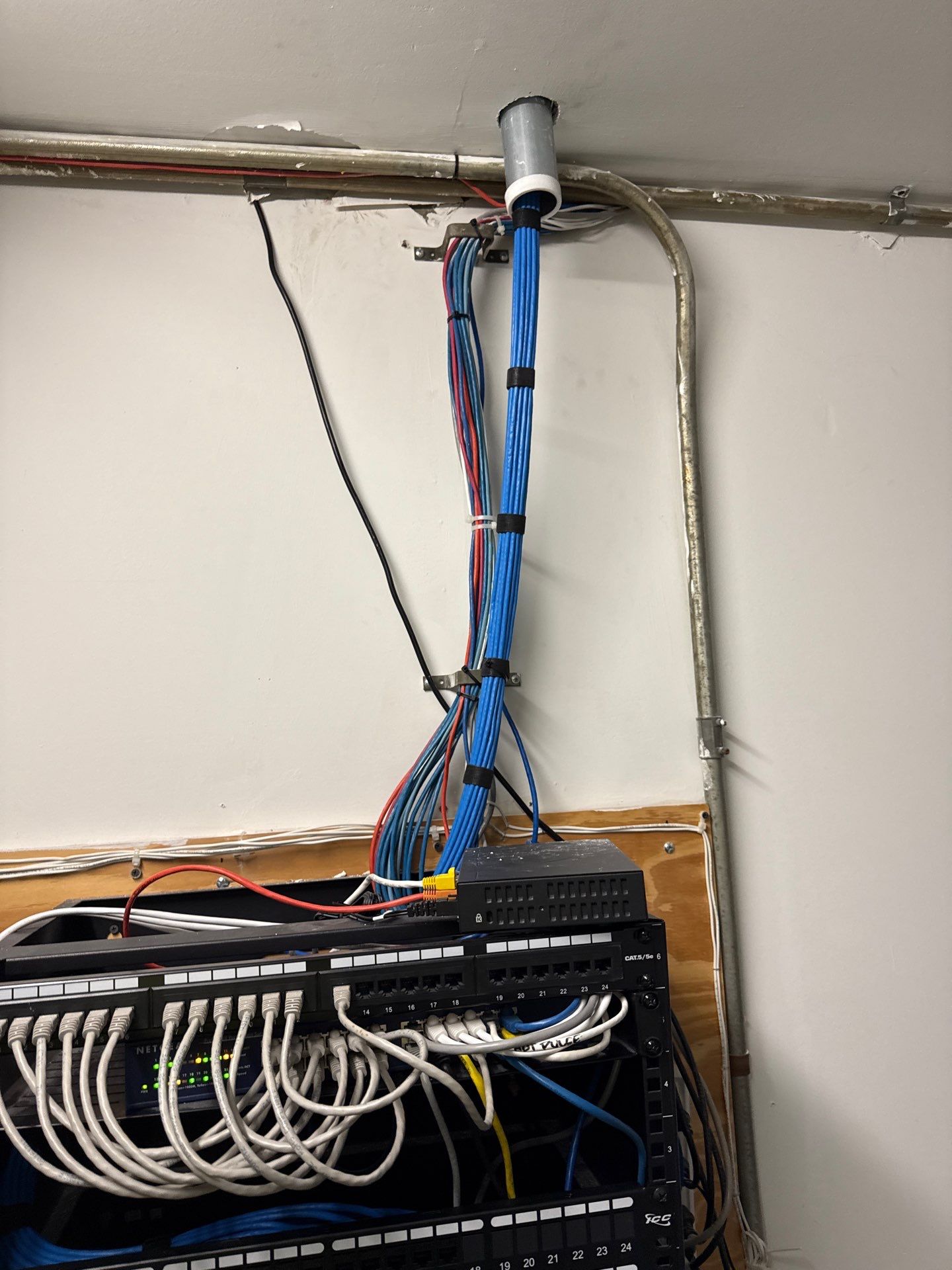 Cat6 Structured Cabling Project in Huntington Beach by Ring and Ping Inc.