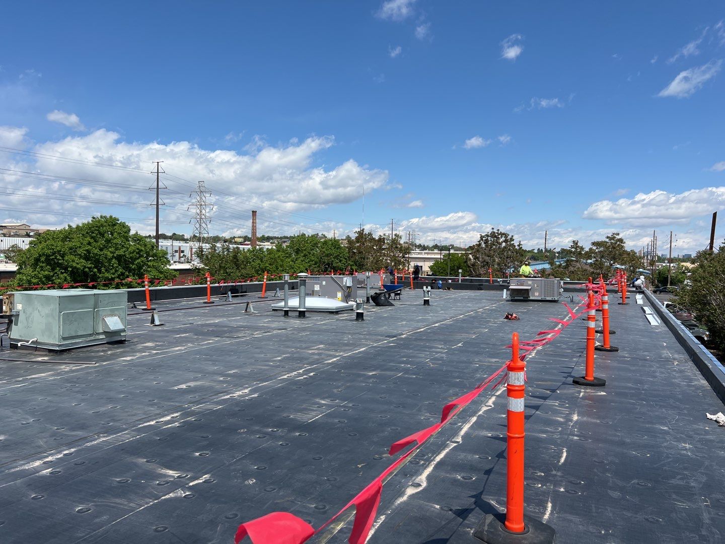 Commercial Roofing Installation using MuleHide EPDM .60 - BLACK by A to Z Roofing
