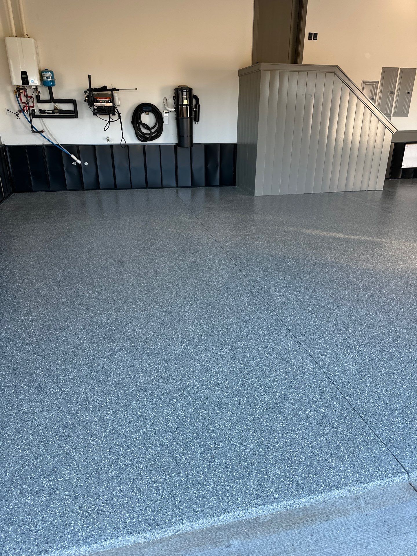 Garage Floor Coating using Thyme by My Garage Floor Guys