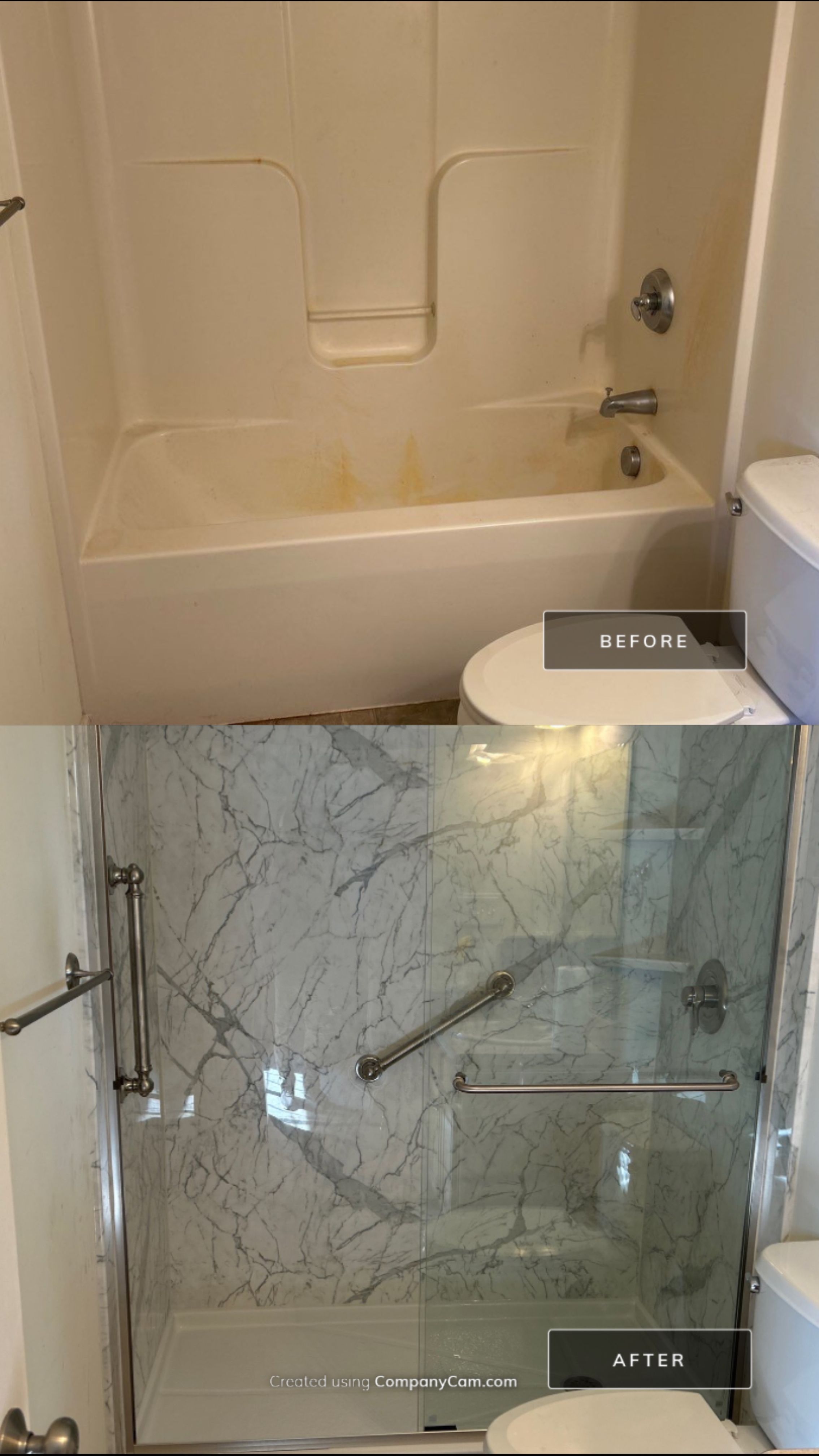 2 Tub to Shower Conversions by BathPlanet SW Virginia
