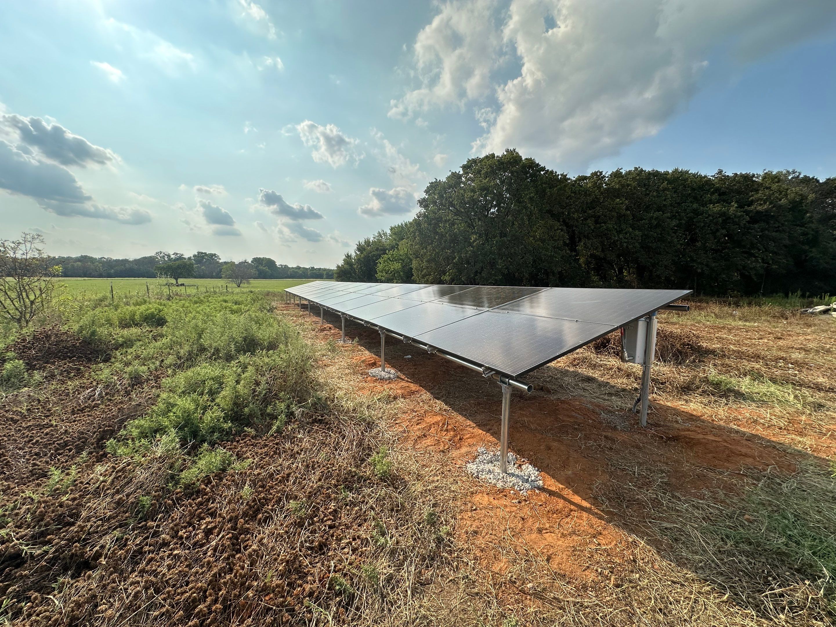 Ground Mount in Rhome. by Trojan Solar