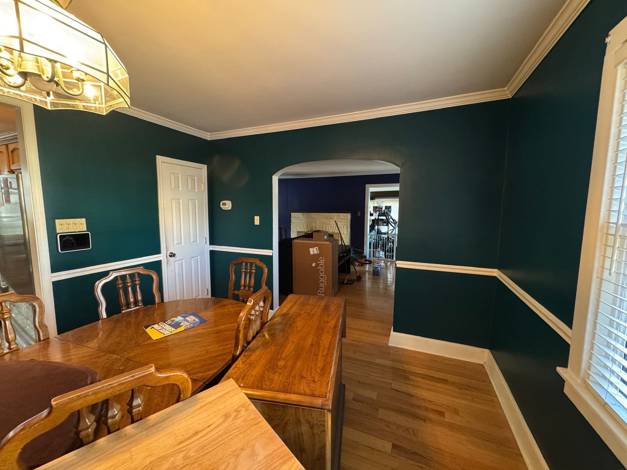 Dark Colorful Interior Painting Project by Davis Painting Llc