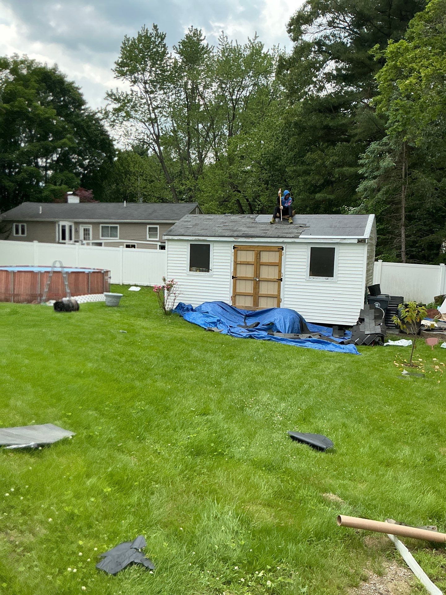 Full Roof Replacement & Chimney Repair – Onyx Black, MA by Mighty Dog Roofing of Greater Middlesex County