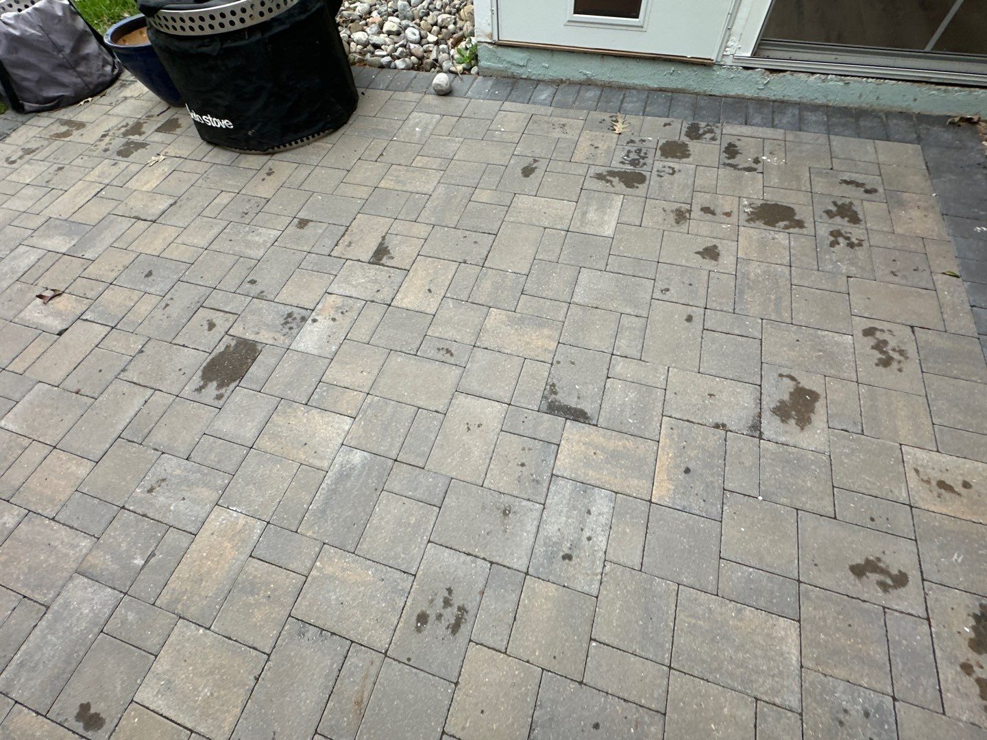 Weathered Fence and Patio using Wood Sealant and Concrete Sealant by DuraSeal