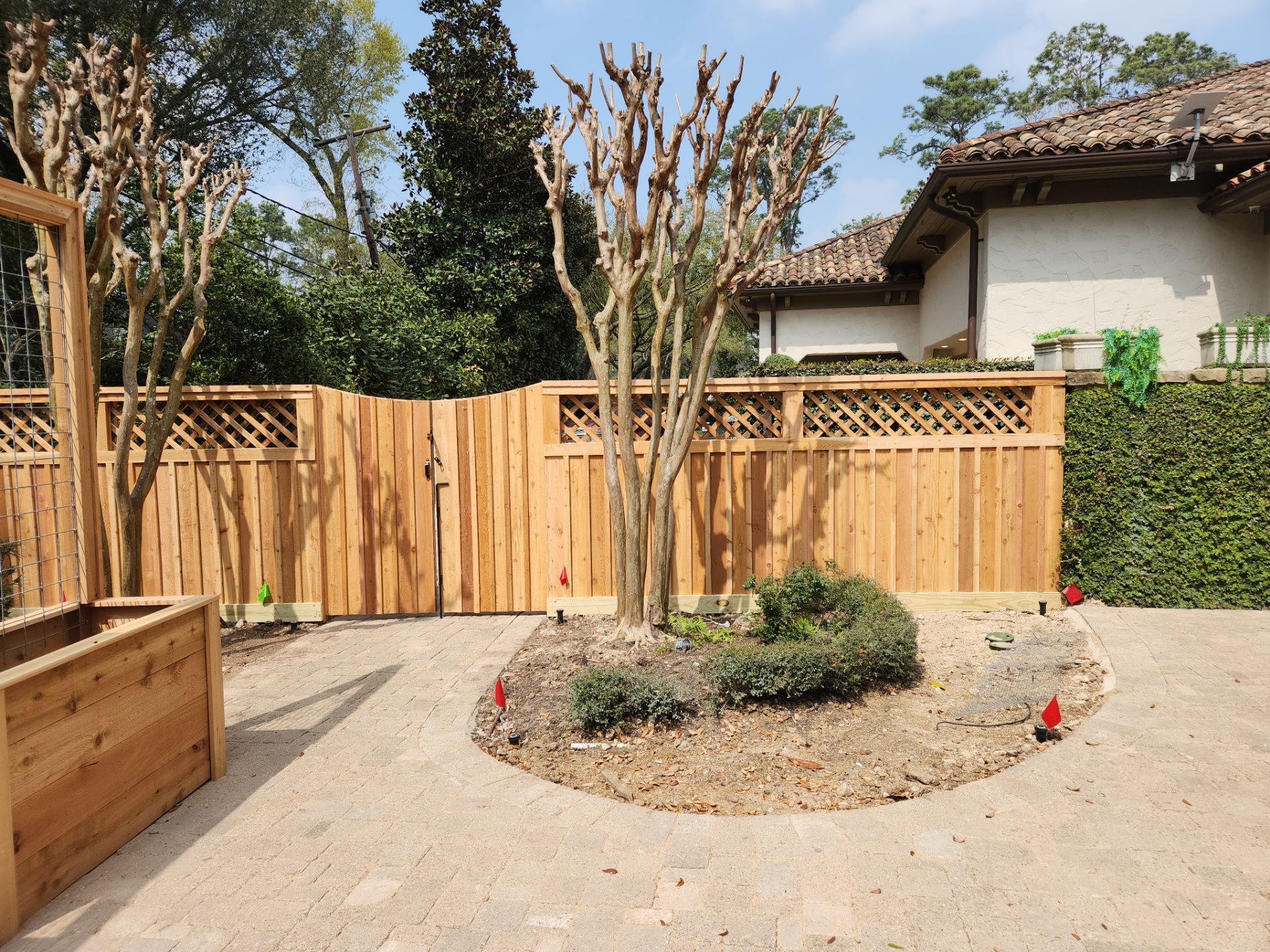 Premium Privacy : Fence with Lattice Top by Tim's Fences