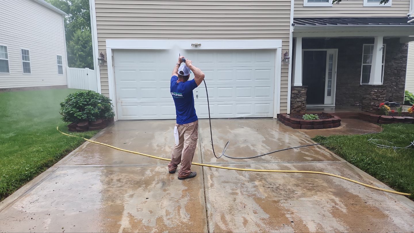 House Wash using cleaner by Power Wash Masters LLC