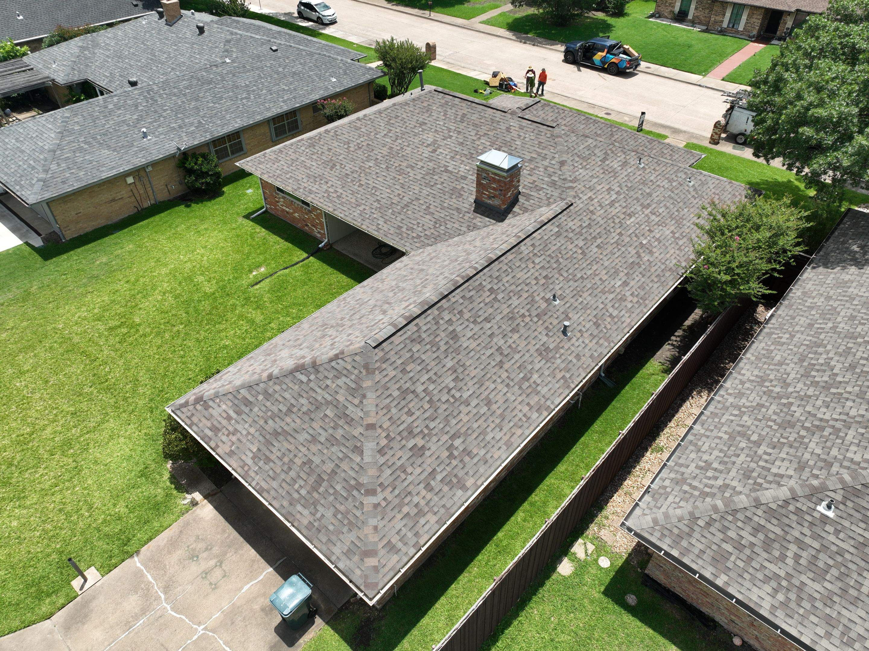 Residential Roofing Installation using Malarkey Highlander Natural Wood by OneSource Roofing and Restoration