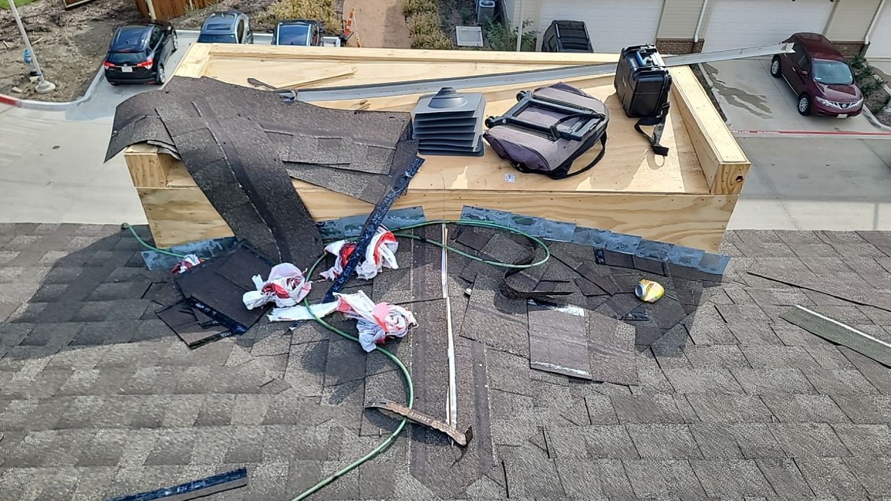 Apartment Roofing Installation using GAF HDZ Shingles, GAF TPO and Pavers in Lewisville, TX by Roof Experts