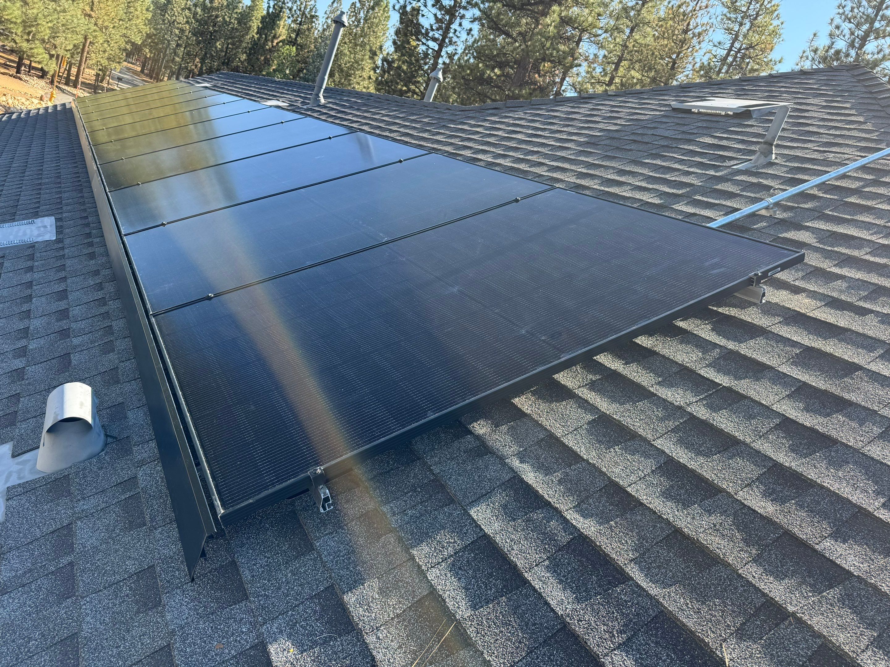 Residential Solar Array and Tesla Powerwall Installation in Big Bear by VIBE SOLAR