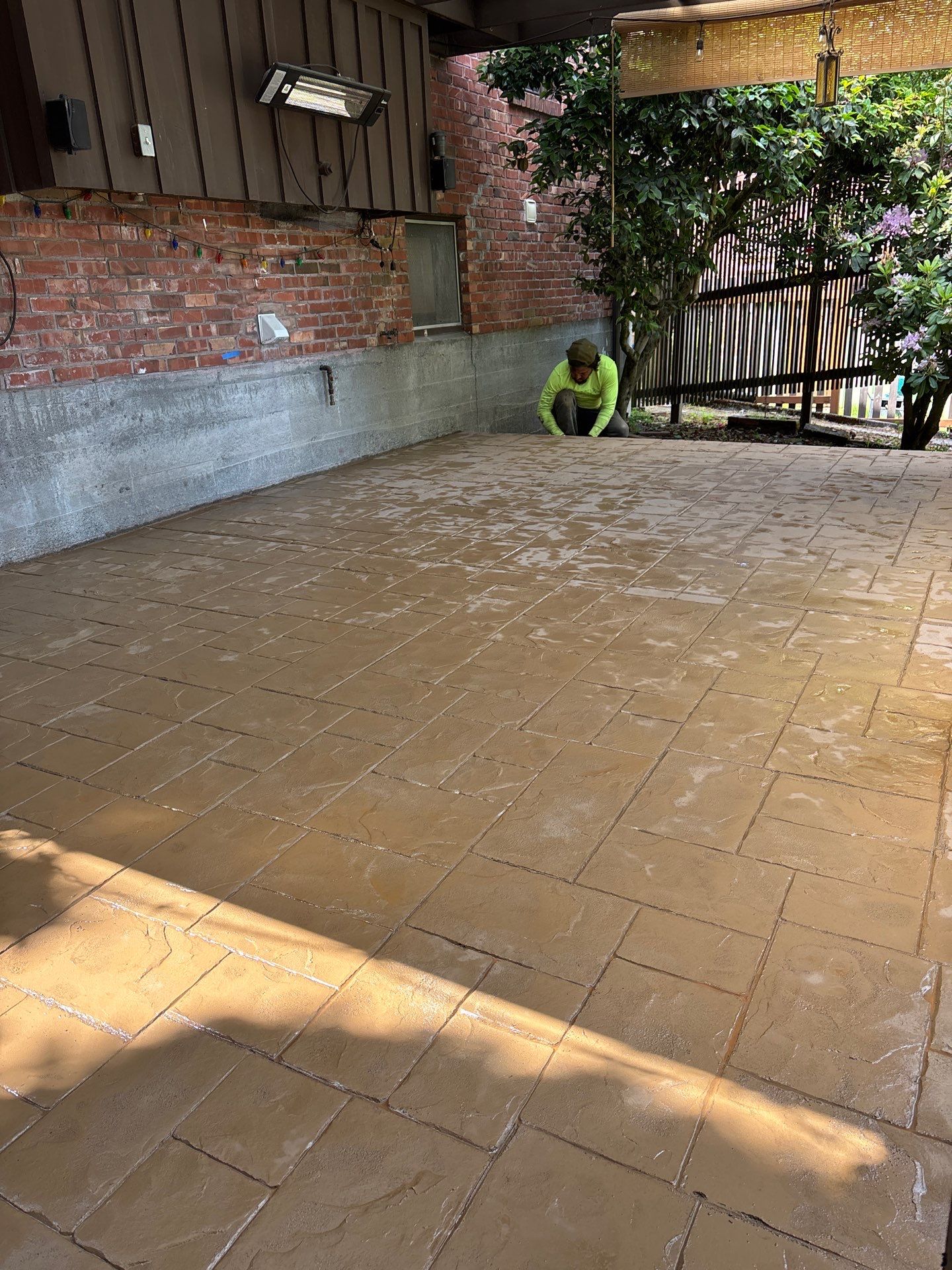 Stamped Concrete Patio | Seattle  by Jireh Asphalt & Concrete Inc 