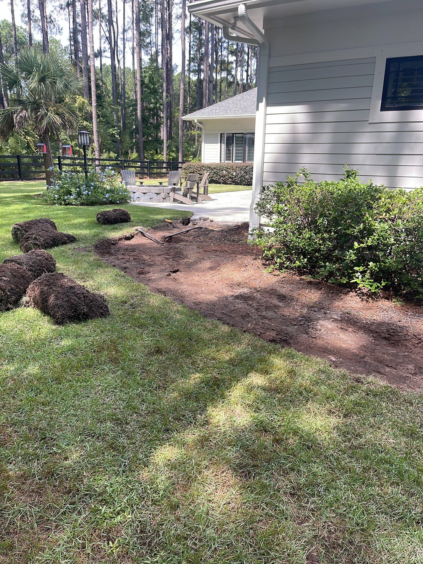 Curved Gray Paver Walkway Installation in Bluffton by Lowcountry Scapes, LLC