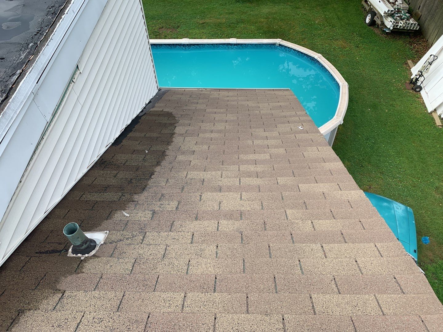 Residential Roofing Installation using Owens Corning Duration Driftwood by A Plus Exterior