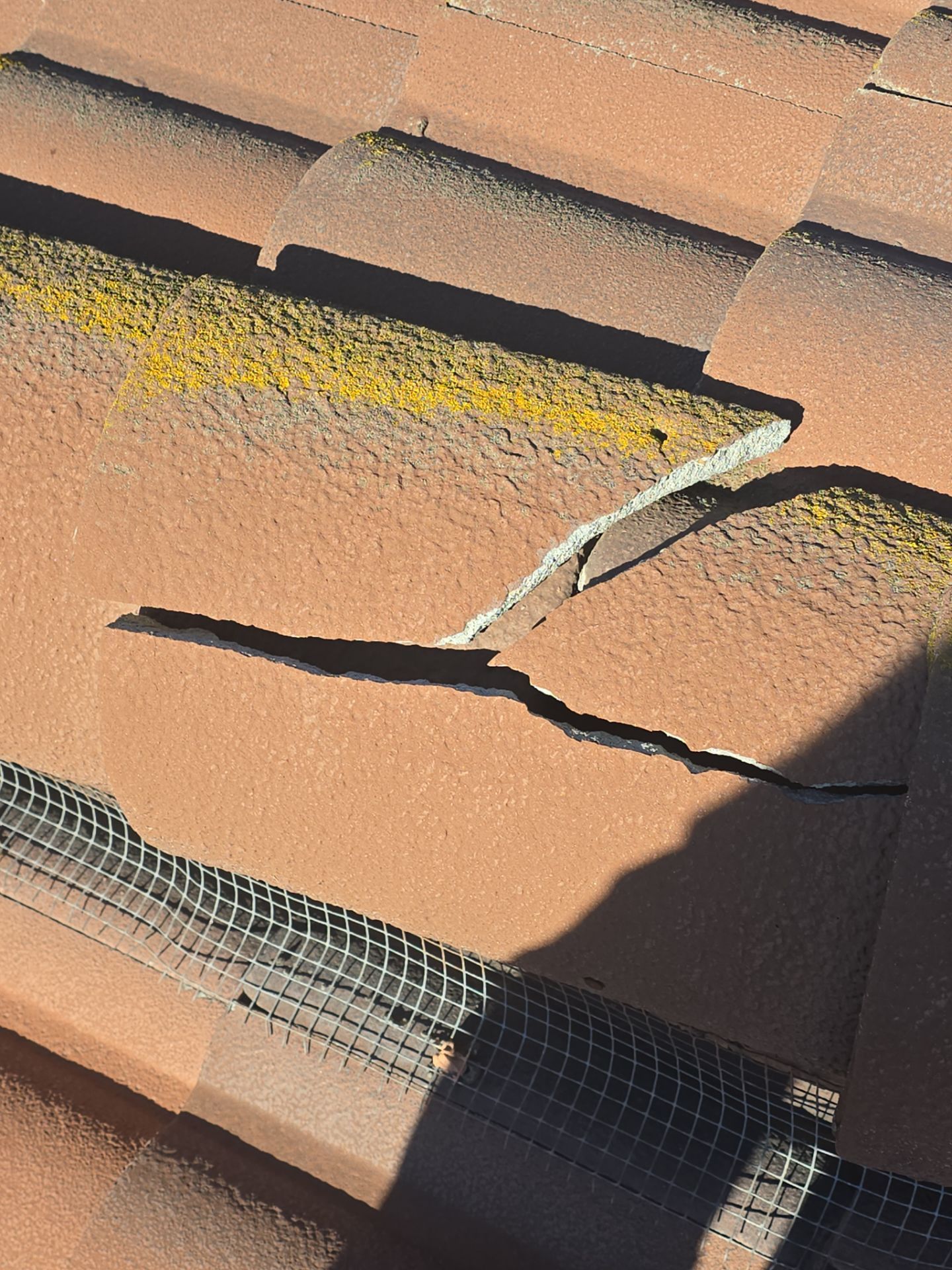 Tile Roof repair by Grandmark Service Company