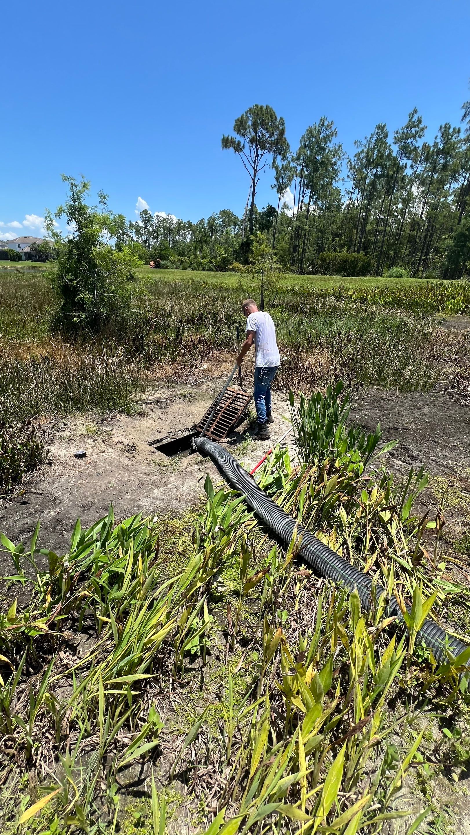 North Naples Community Stormwater Catch Basin Cleaning by APS Power & Water