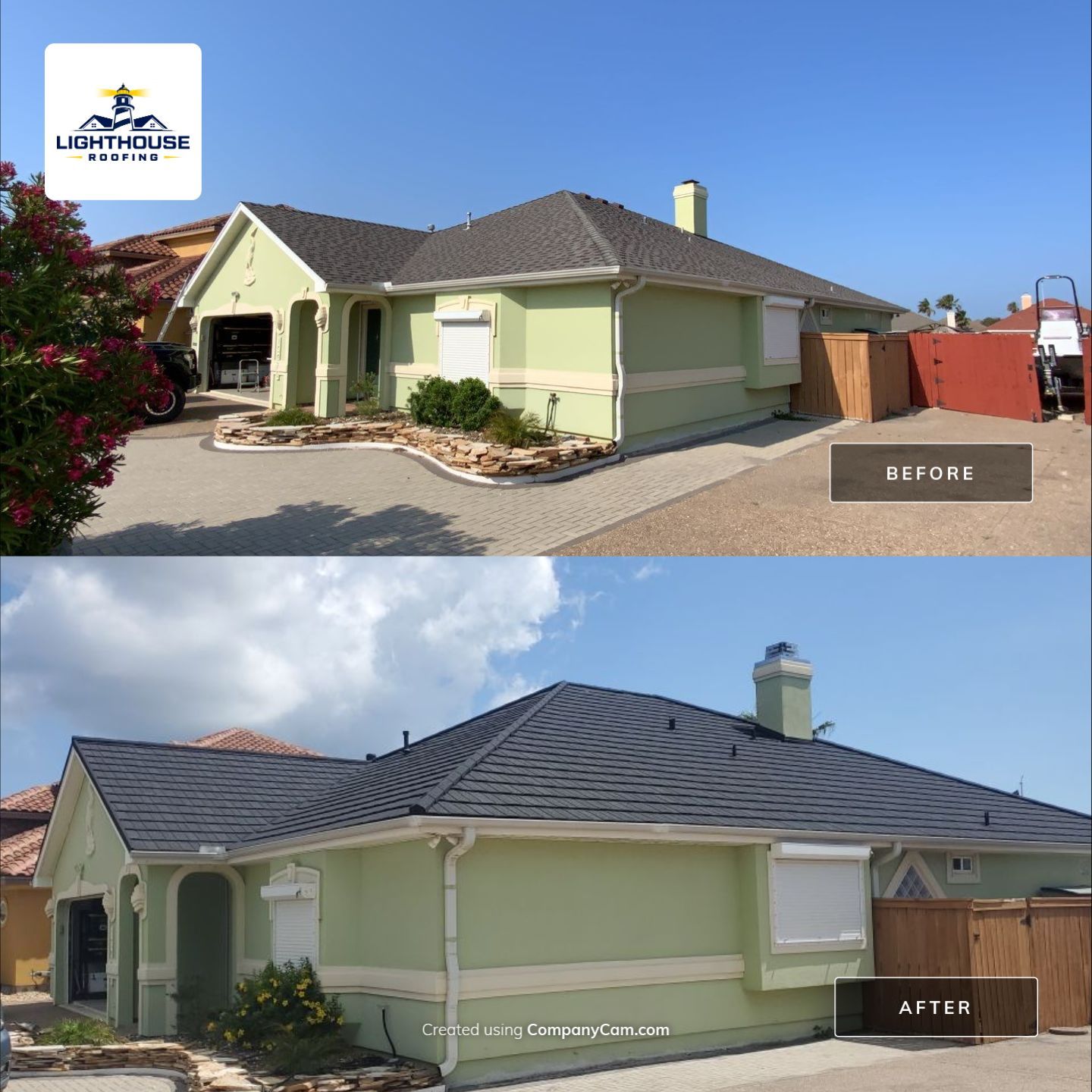 Residential Roofing Installation using Tilcor Stone Coated Steel Roofing by Lighthouse Roofing