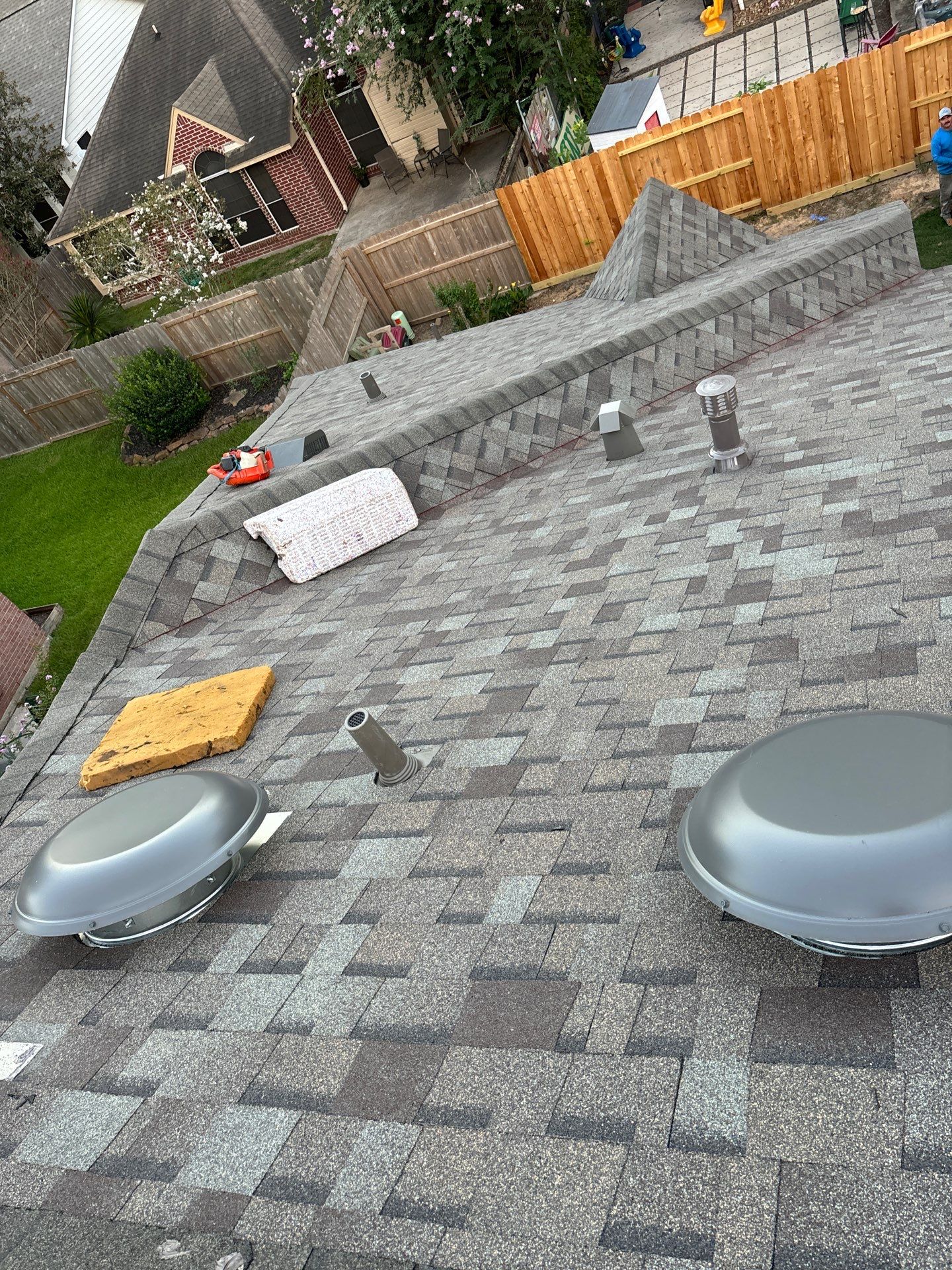 Residential Roofing Installation using Owen's Corning Duration (Lifetime) Shingles by Roof Repair Company