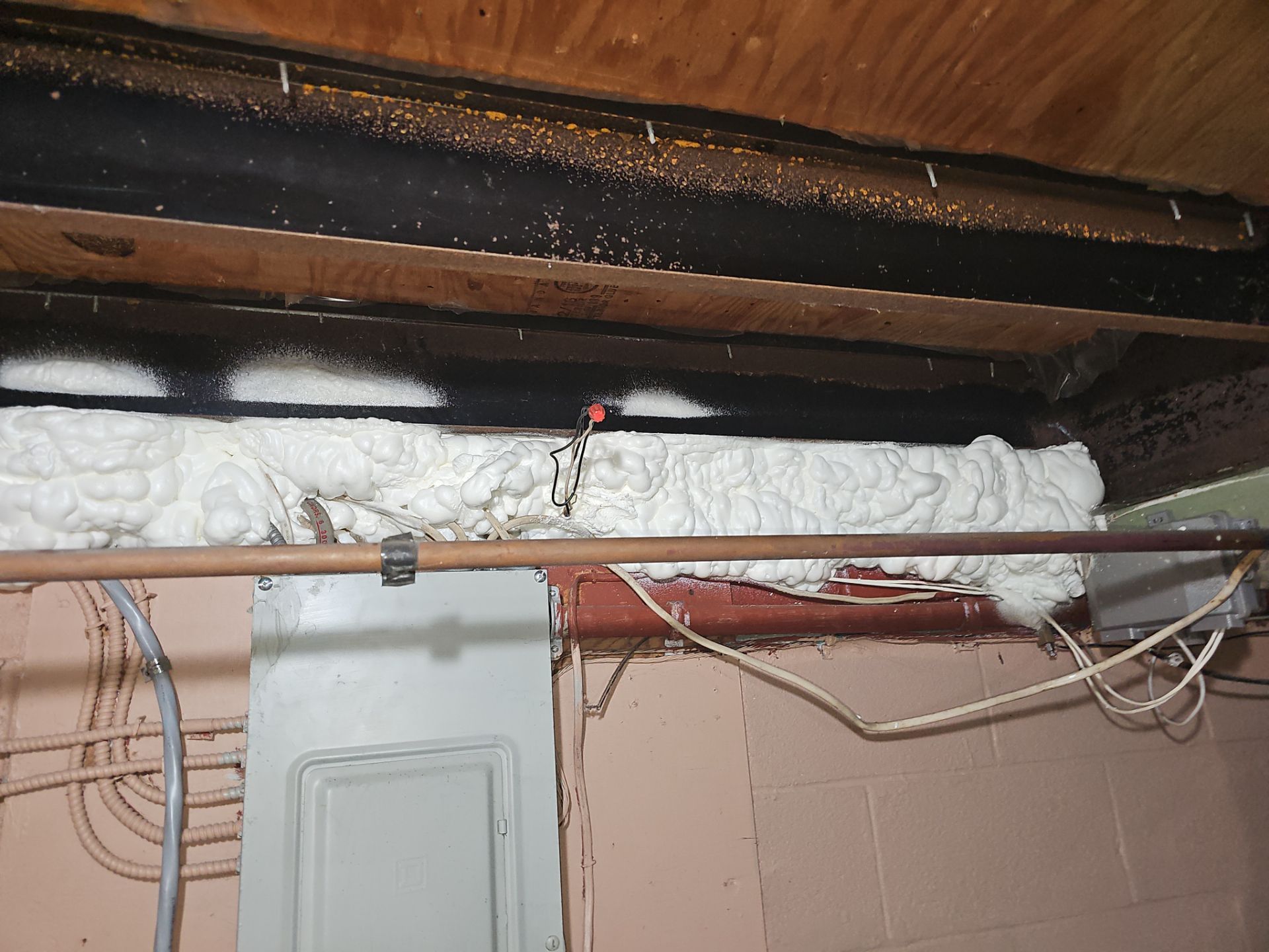 Attic Insulation using open cell spray foam by NYS Foam & Energy