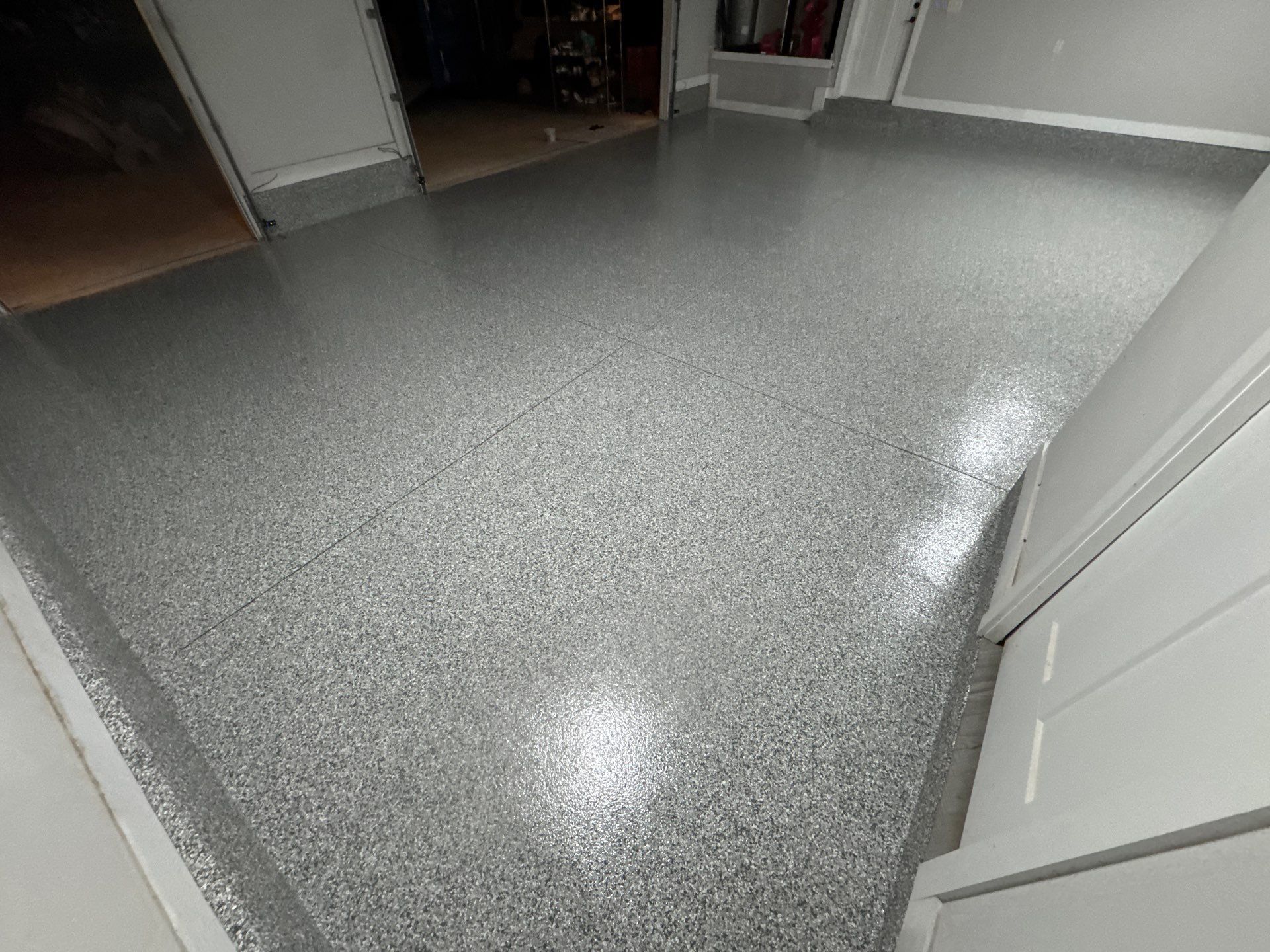 Garage in High Springs, FL in Slate Stone by Cross Creek Concrete Coatings