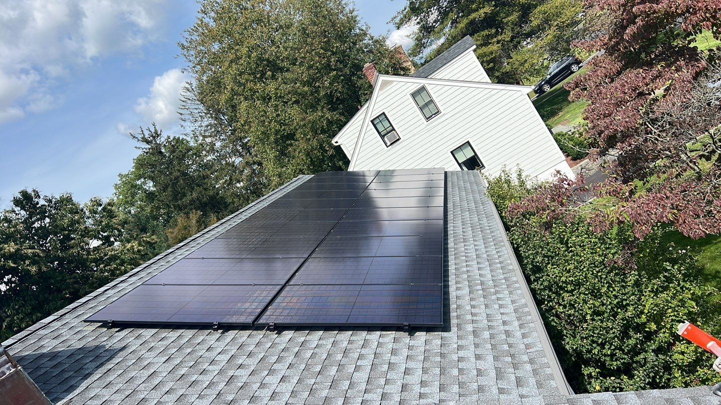 Solar Panel Installation with outlet box by Infinity Solar Systems