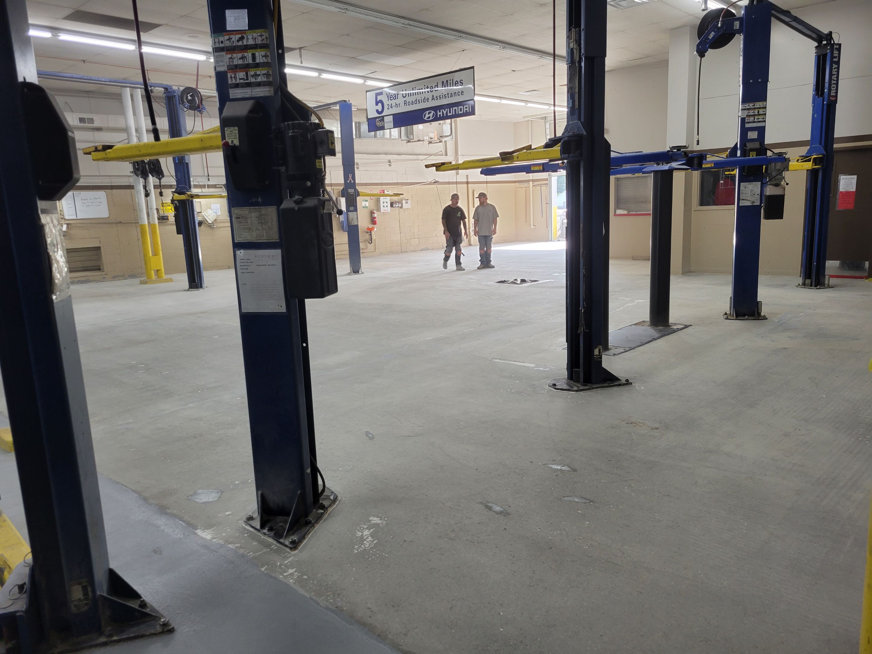 Commercial Floor Transformation using Penntek Shop Floor System by Croc Coatings, LLC