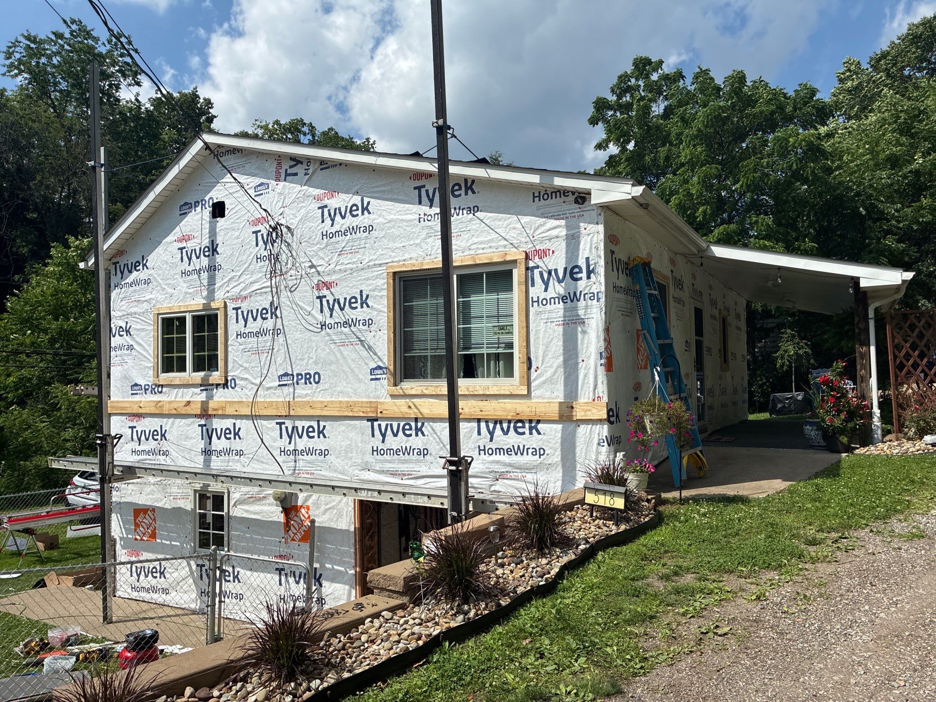 Jefferson Hills Vertical Board and Batten Siding and TandoStone Renovation by Ideal Siding Pittsburgh