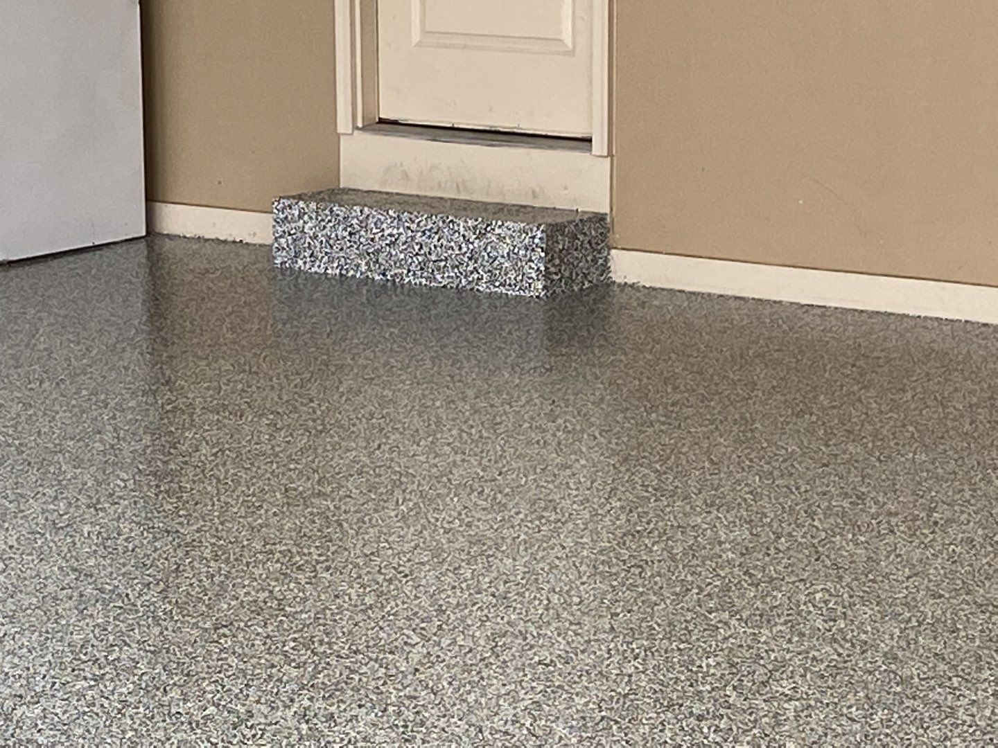 Garage & Patio using Domino & Sandstone by Select Painting, Coatings & Garage Cabinets