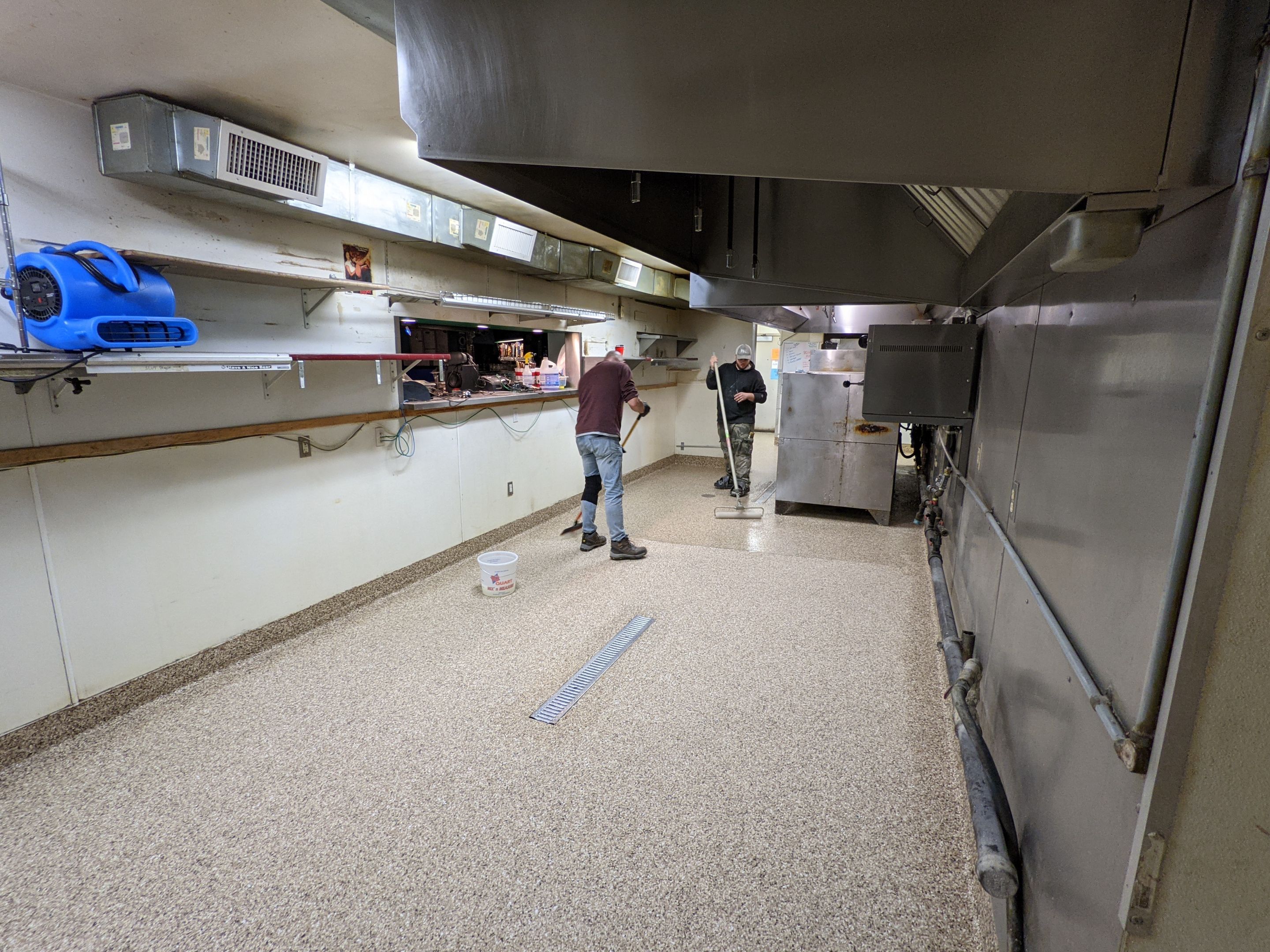 Commercial Floor Transformation using Penntek Evolution System by Croc Coatings, LLC
