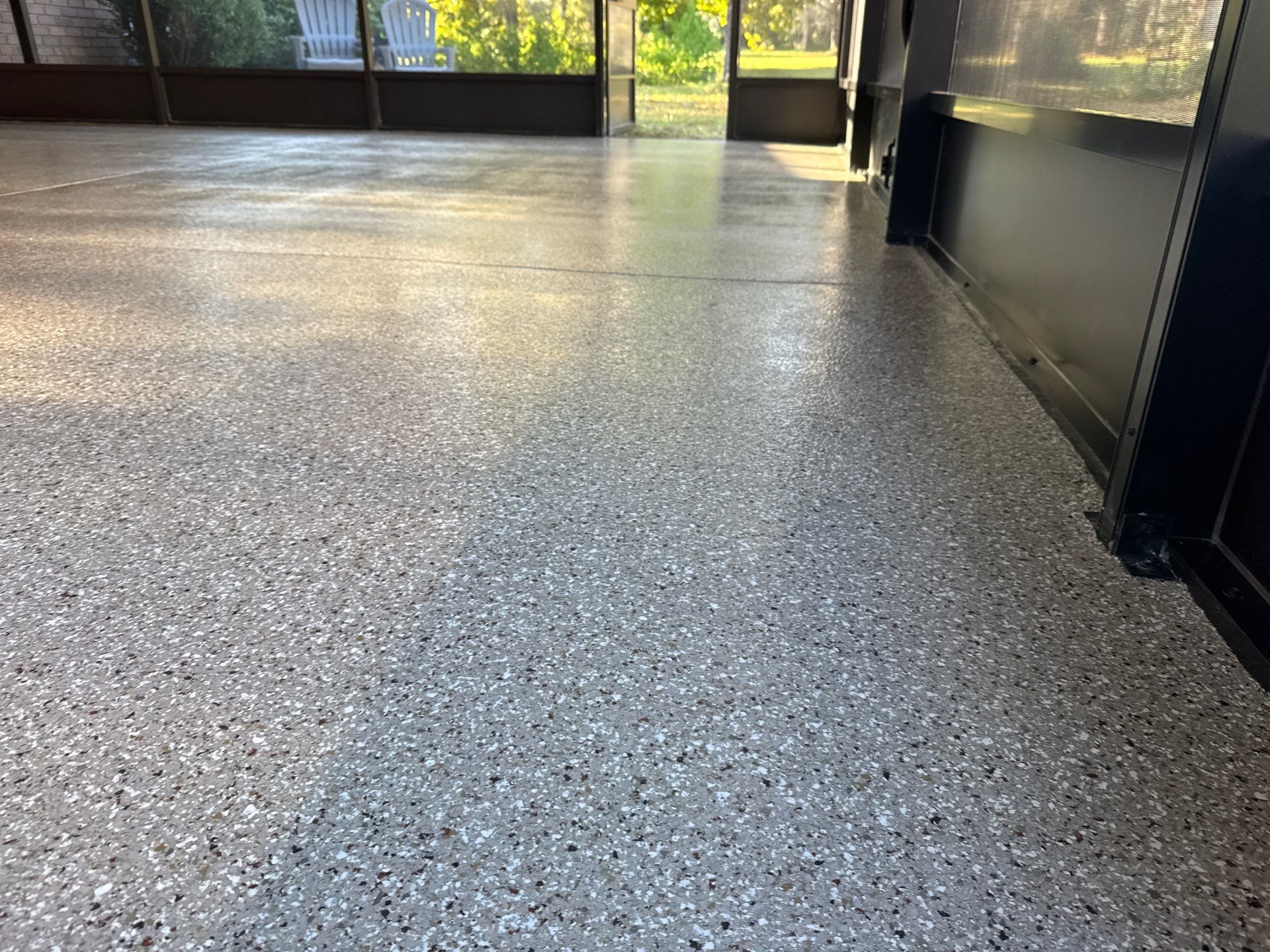 Porch in Lake City, FL in Pebble Beach by Cross Creek Concrete Coatings