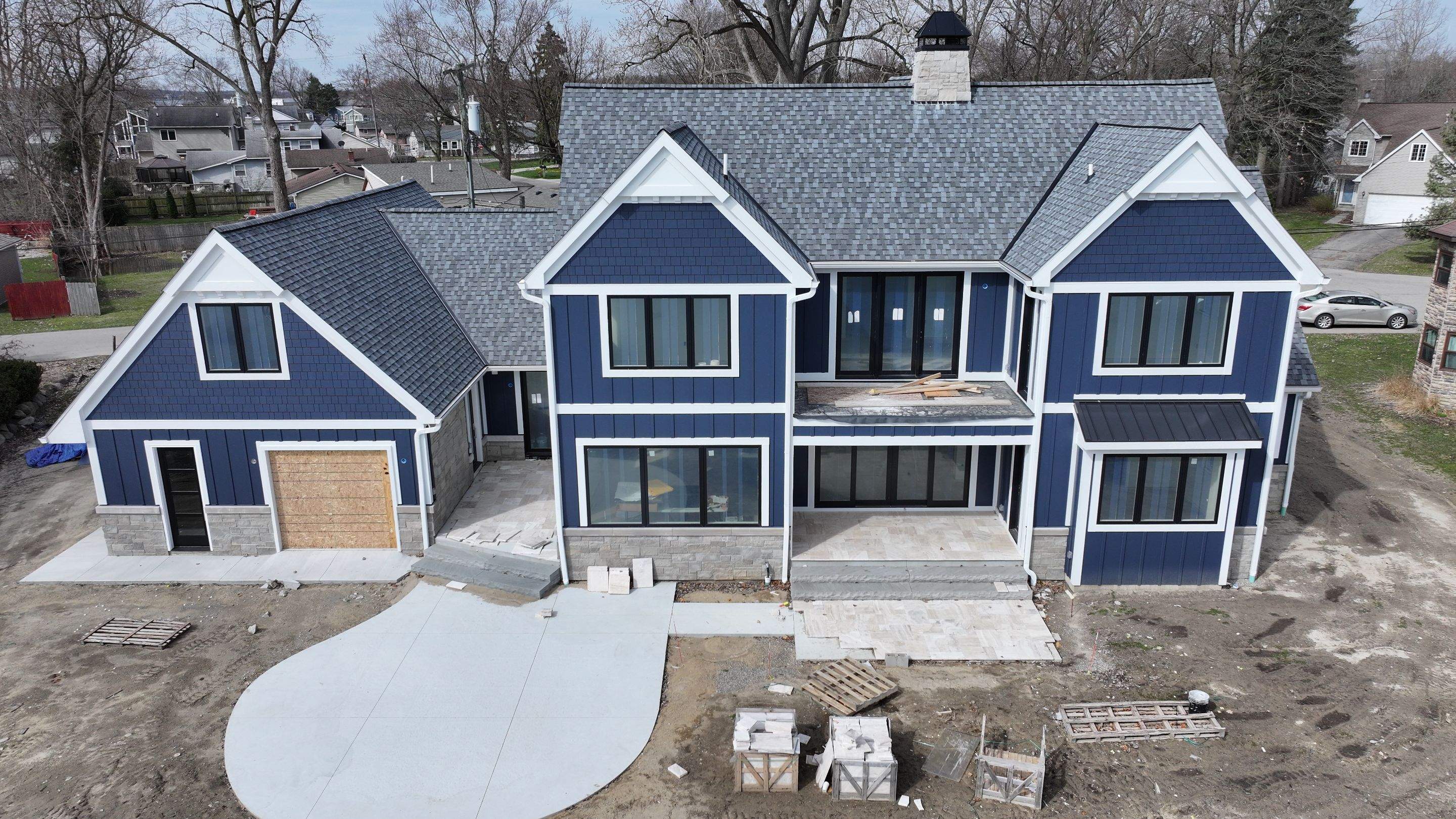 New Construction James Hardie Siding Installation by Bloomfield Construction & Restoration