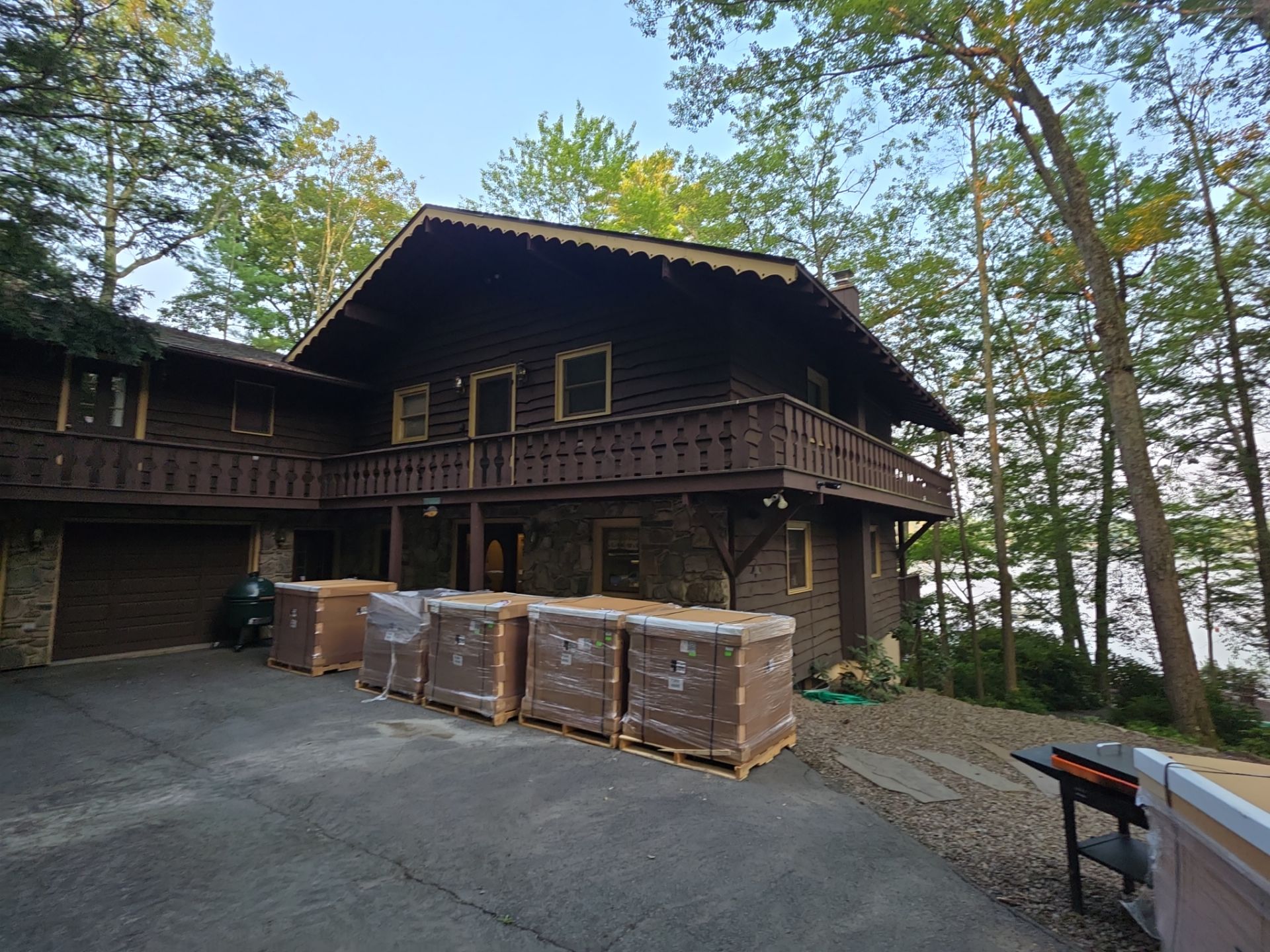 Stunning Tesla Solar Roof Cabin in the Woods by American Home Contractors