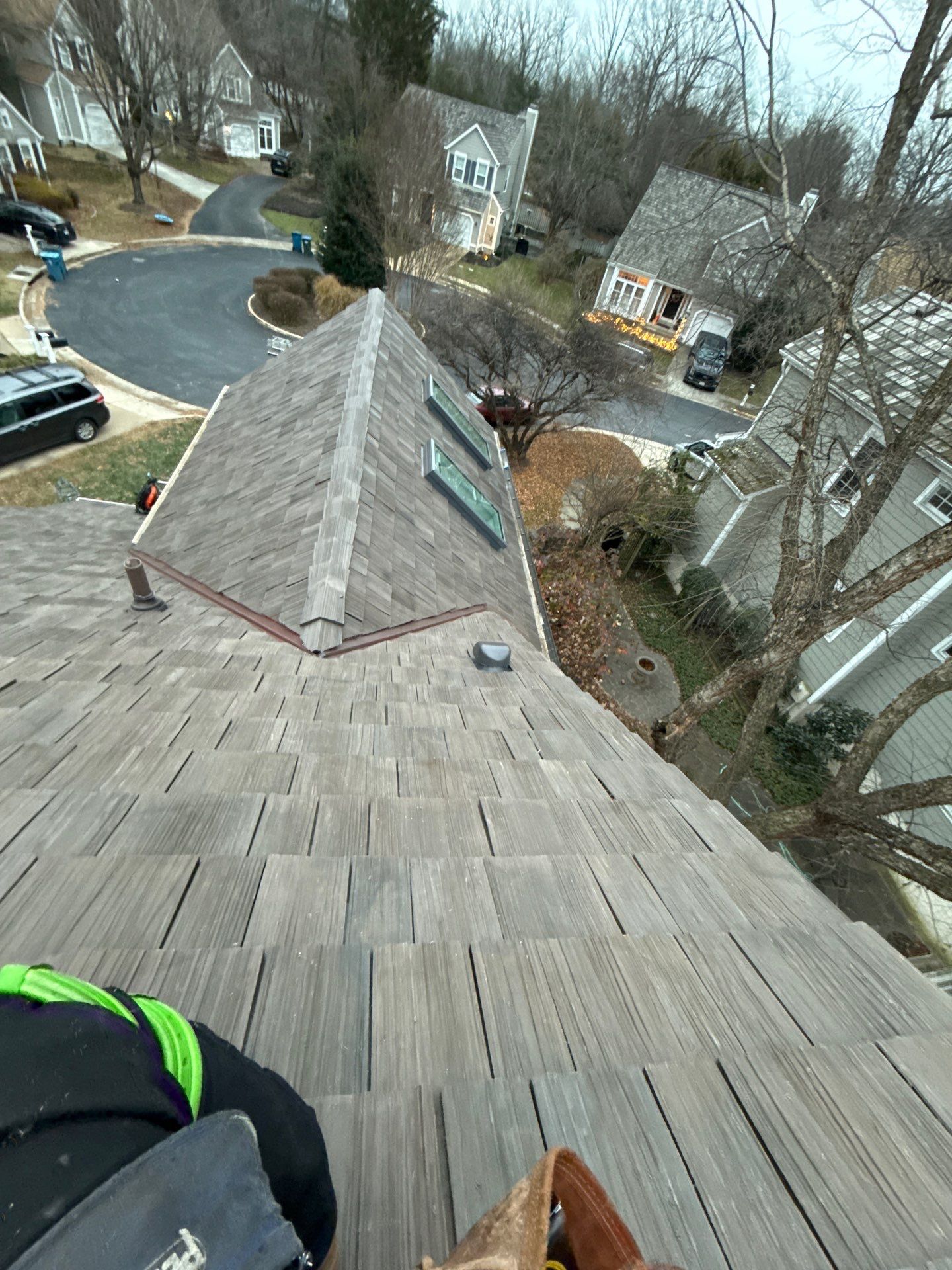 Reston :  Residential Roof Replacement with Brava Synthetic Cedar Shake Class C Natural  by RM Banning, Inc.