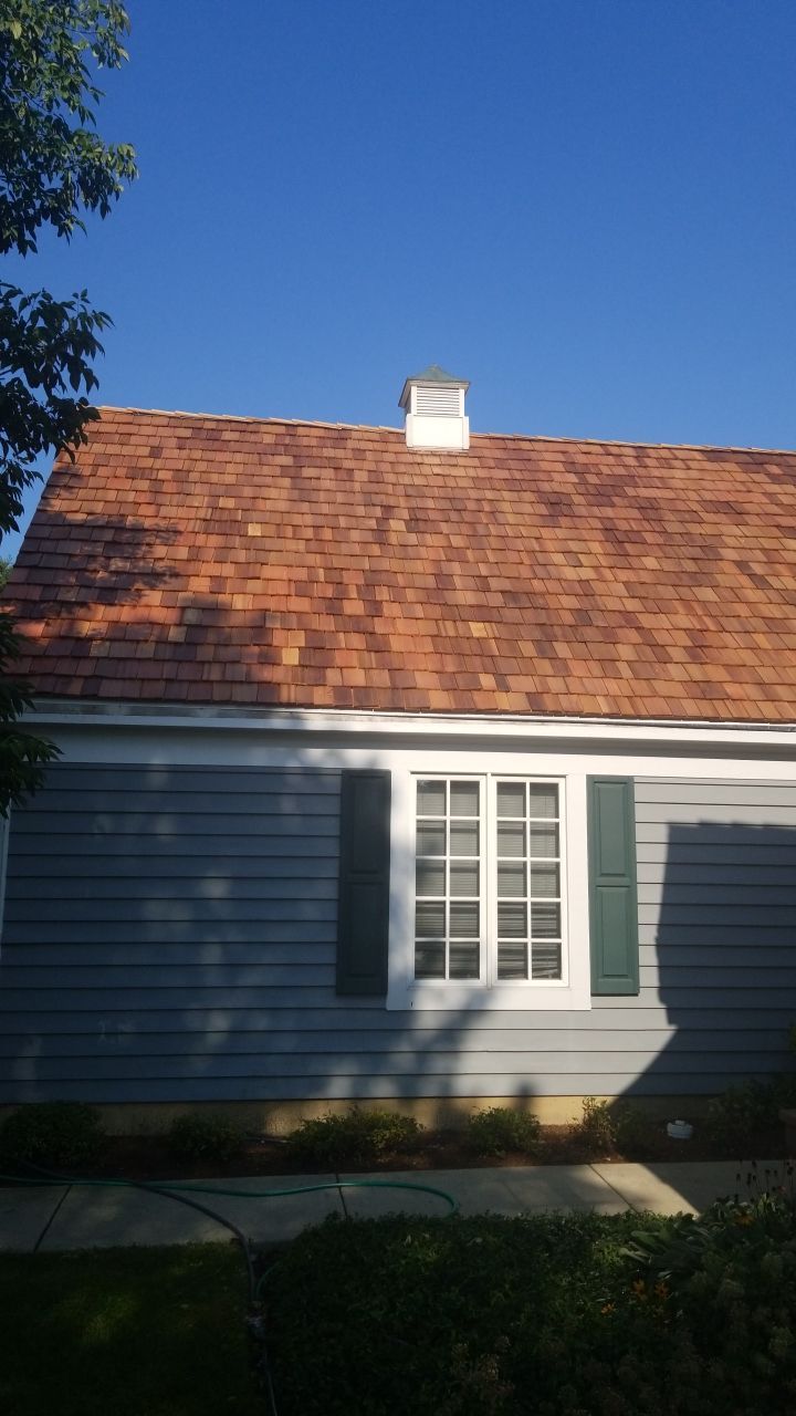Cedar Roof Installation in Lake Forest by Custom Installations, Inc.