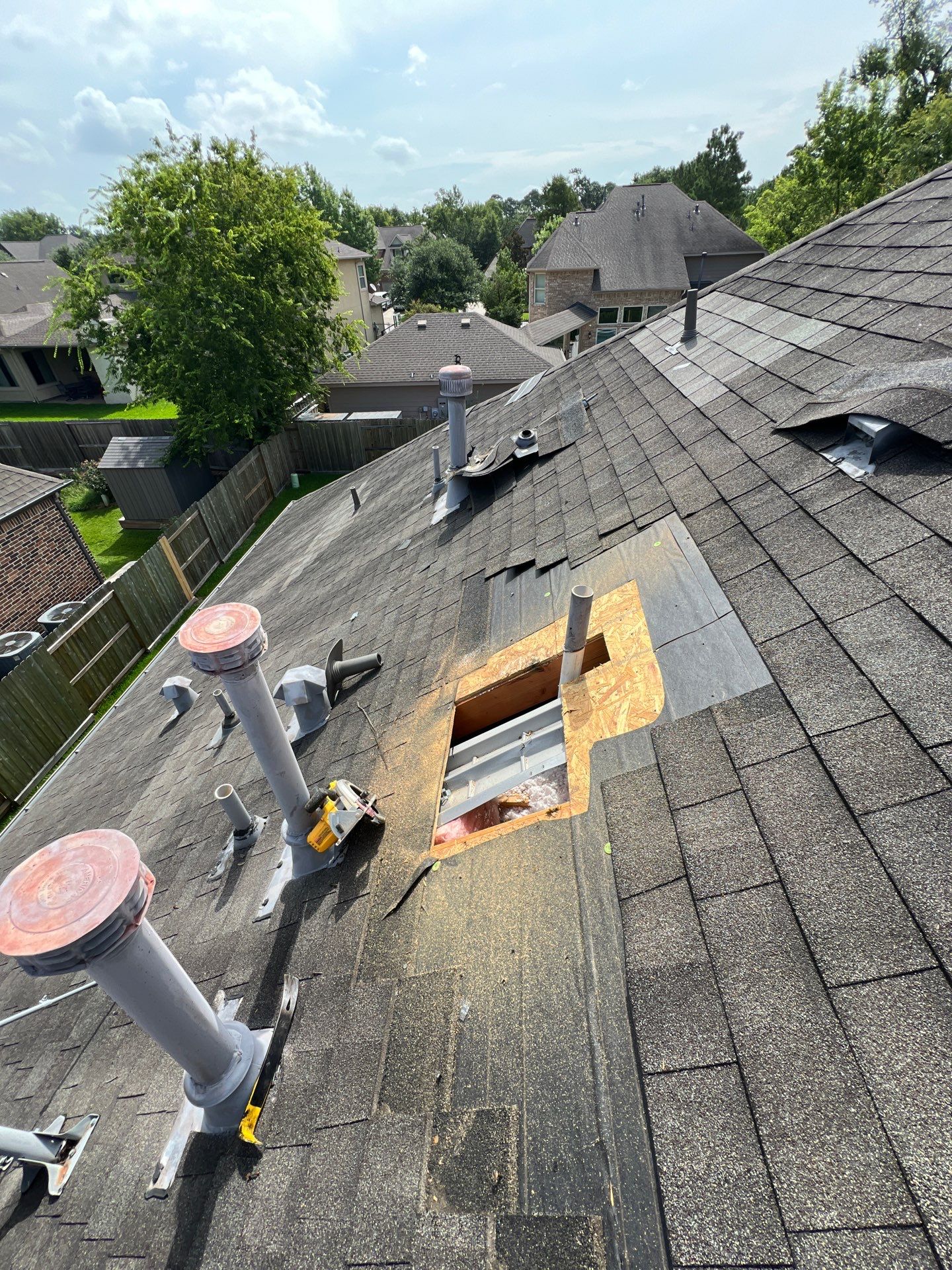 Hail Damage using Owen's Corning Duration (Lifetime) Shingles by Roof Repair Services LLC