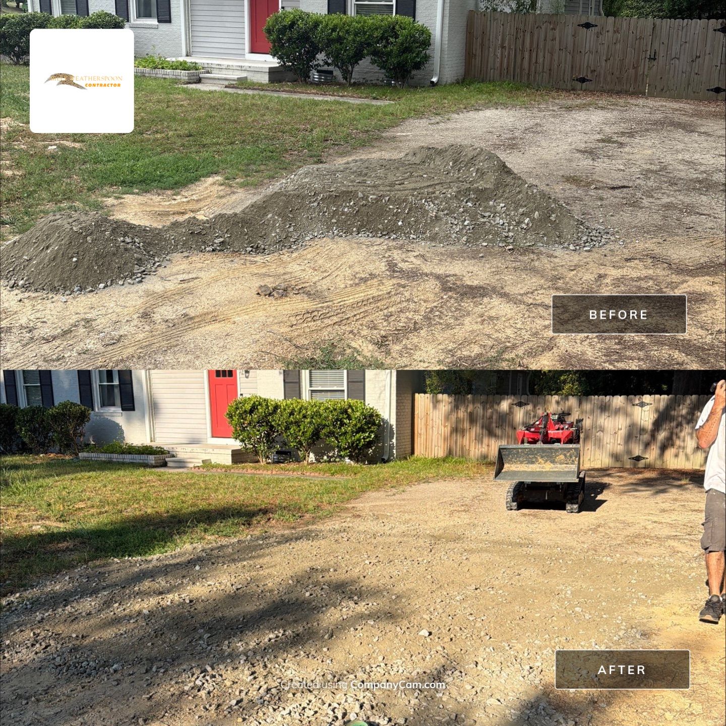 Driveway Leveling – Crush & Run Base by Billy Weatherspoon Contractor