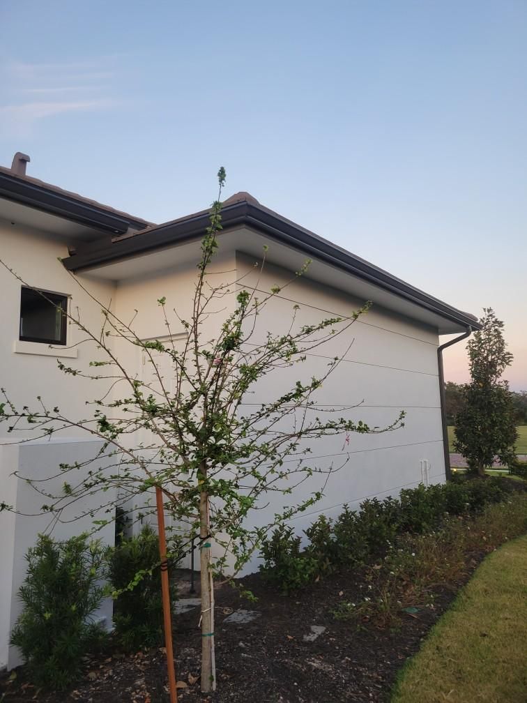 Bronze K-Style Gutters for Homes in Parrish FL by Gutter Professors