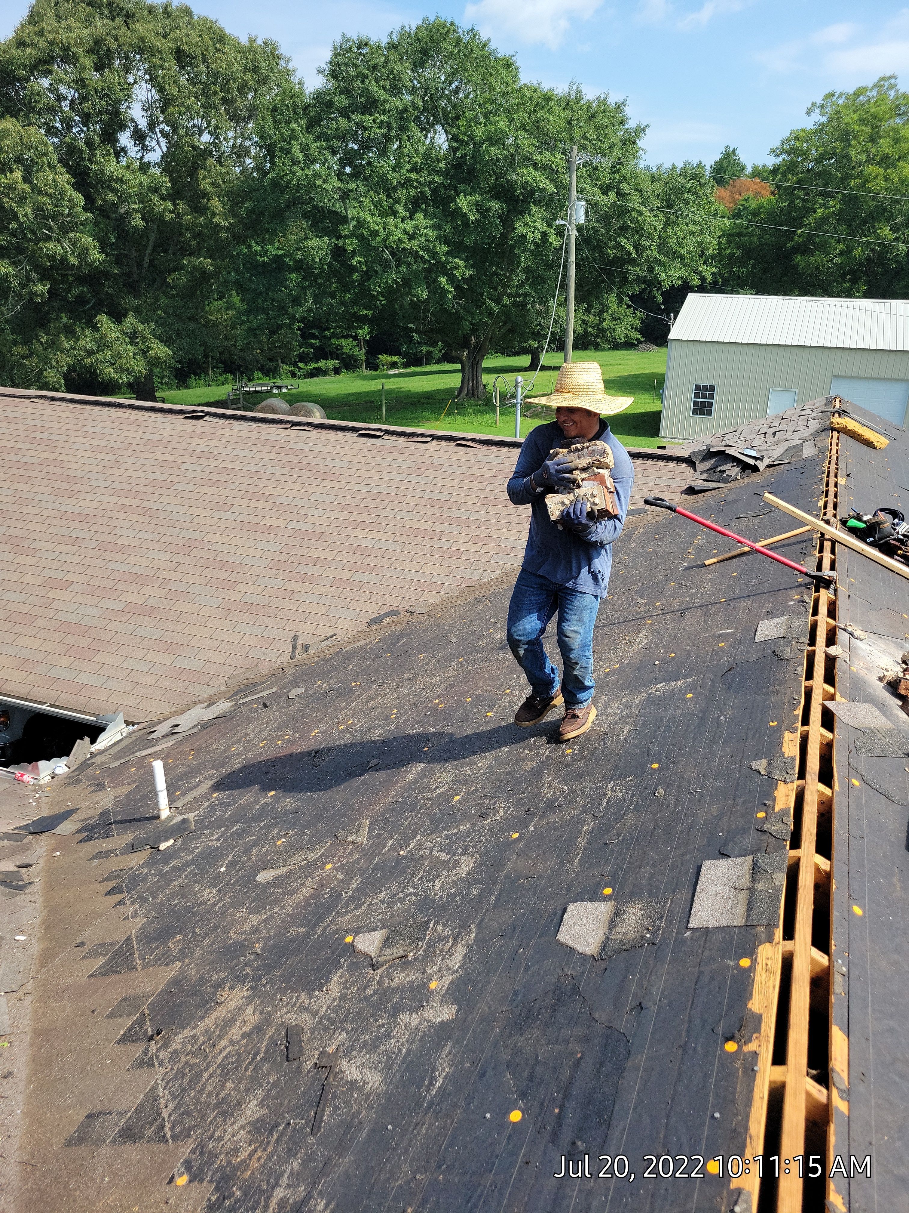 Residential Roof Remove and Replace using Low Rib Metal Roofing Panels by Bullard Roofing