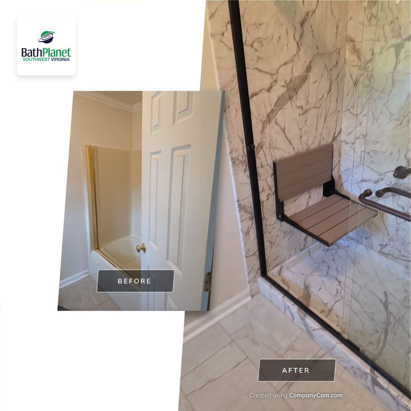 Tub to Shower by BathPlanet SW Virginia