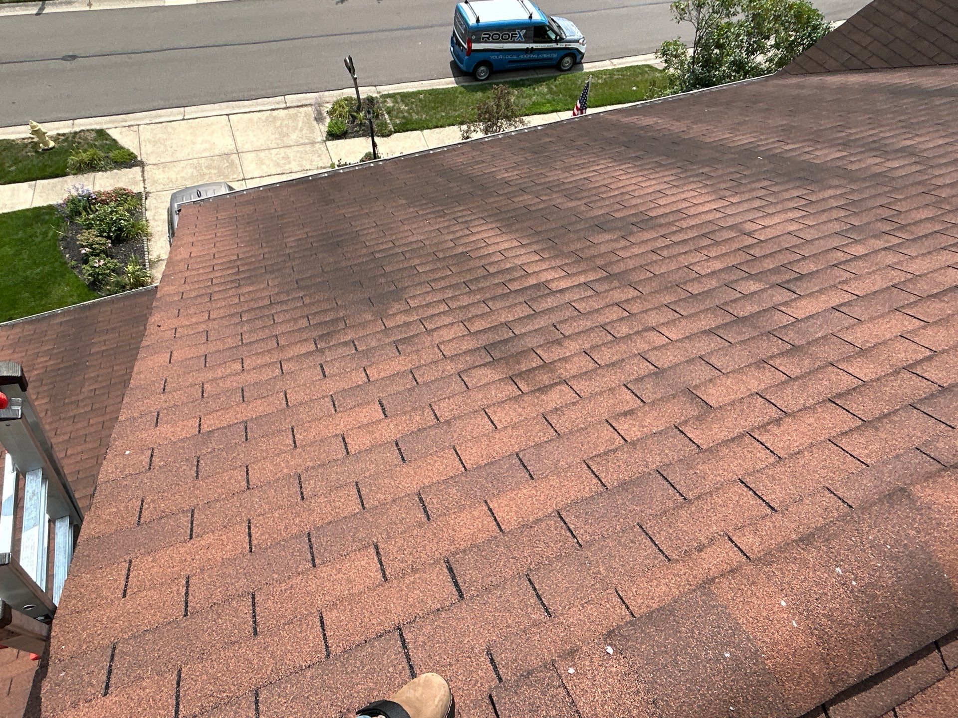 Residential Roofing Installation using Timberline HDZ Shingles - Hickory by RoofX 