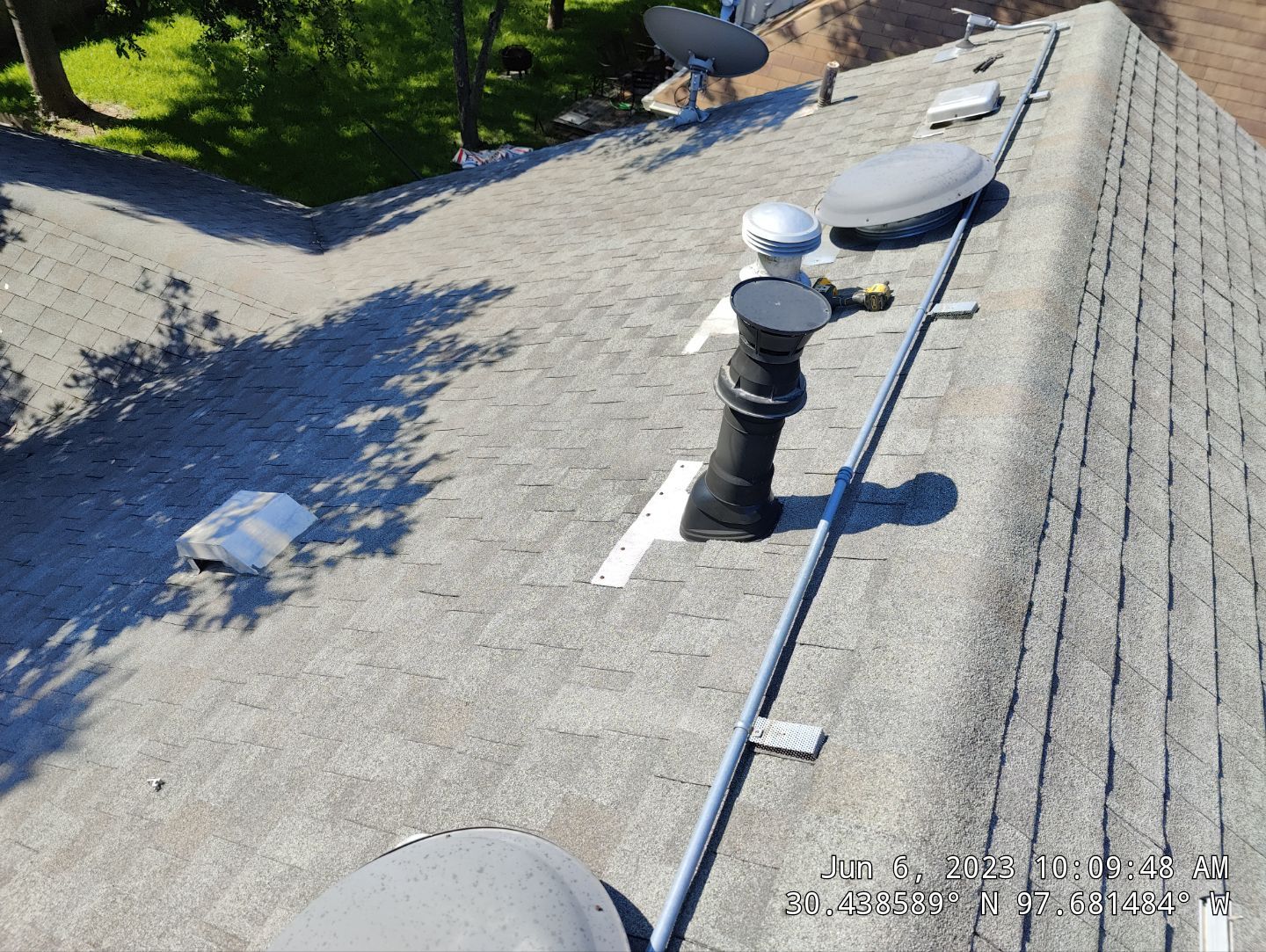 Residential Roofing Installation using IKO Dynasty Class 3 IR Granite Black by DeZign Roofing & Exteriors