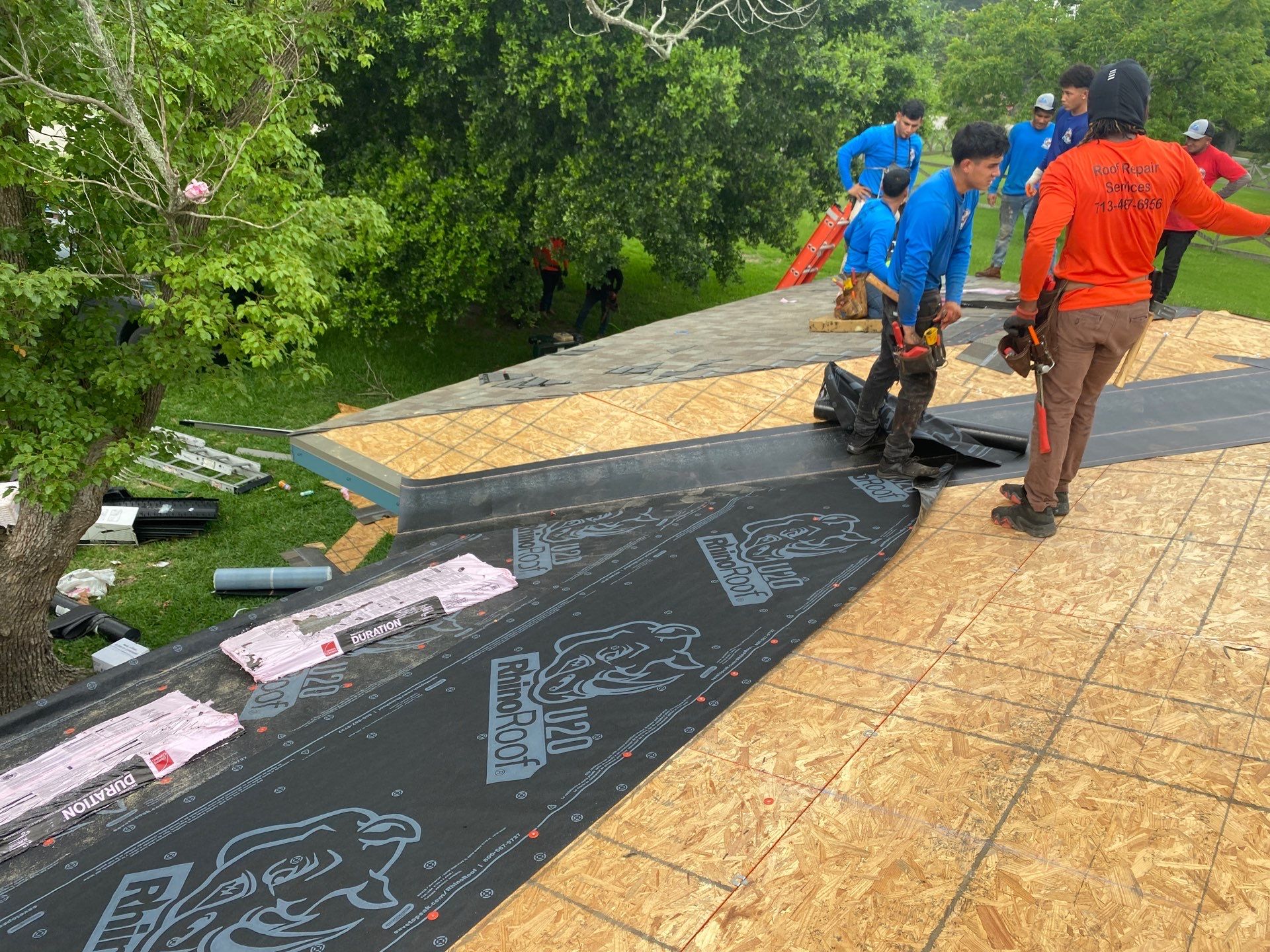 Residential Roofing Installation using Owen's Corning Duration (Lifetime) Shingles by Roof Repair Company