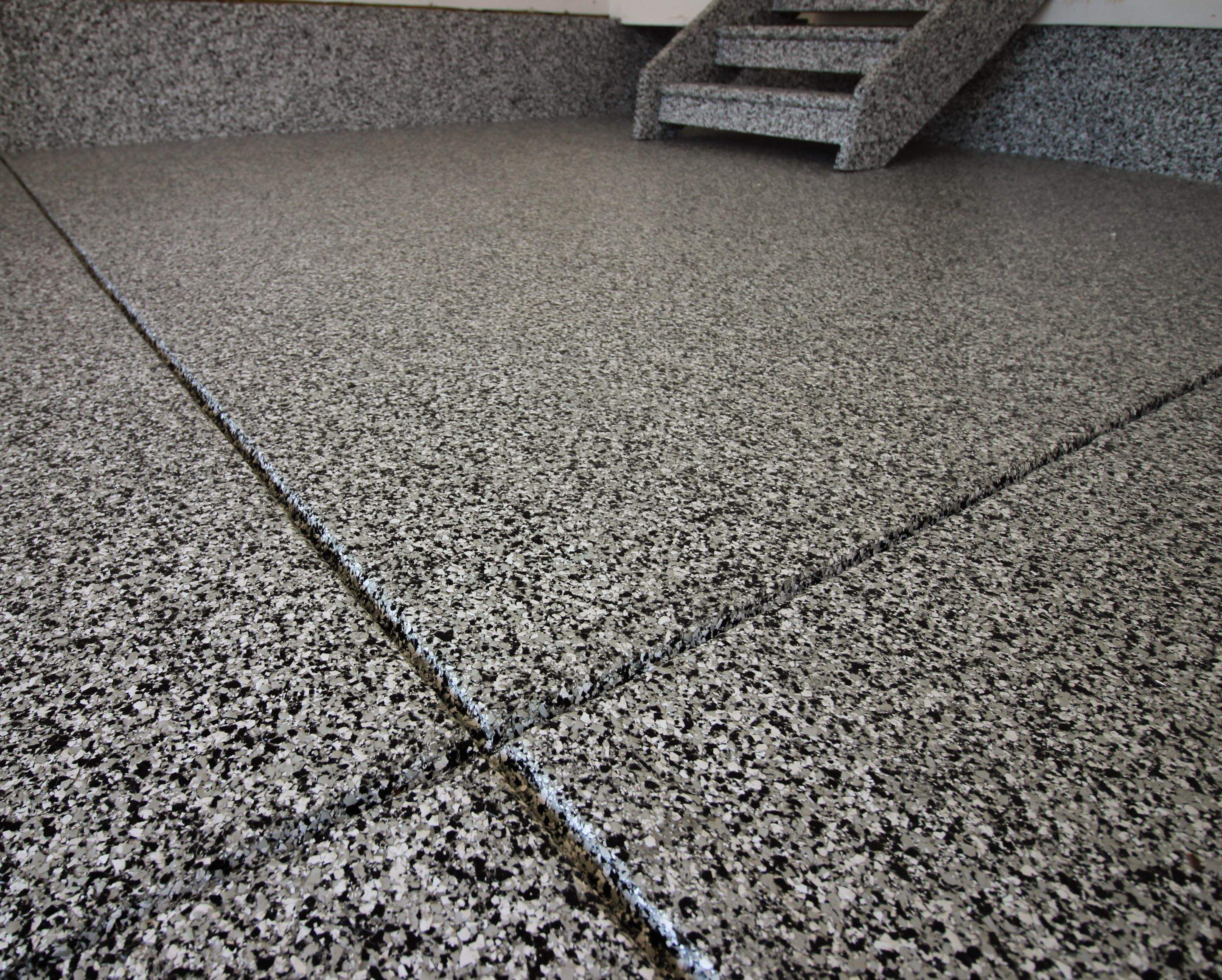 Garage Floor using Domino by Your1DayFloor.com